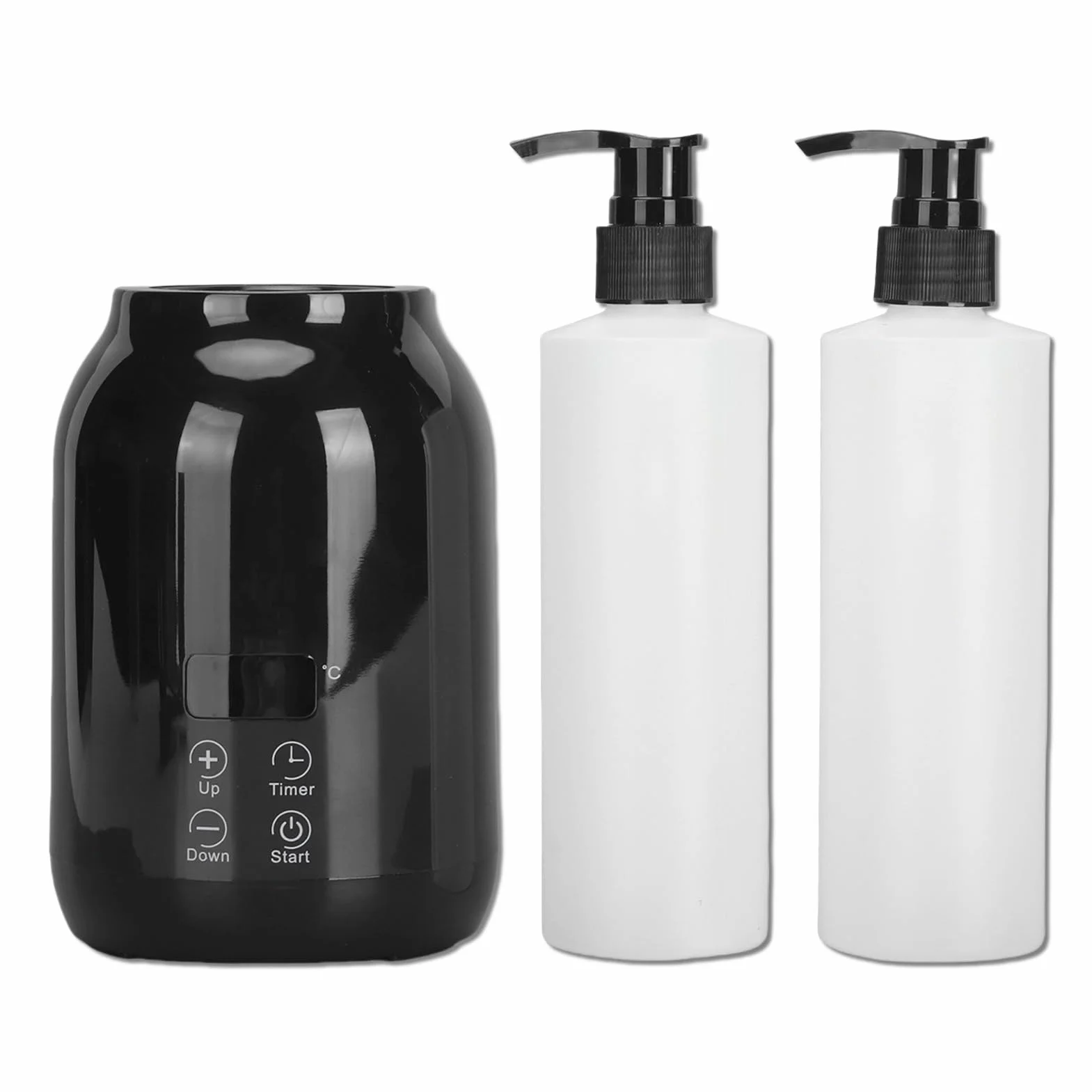Scaldabiberon per Olio Massaggio, Scaldabiberon con Schermo a LED Portatile Regola la Temperatura dello Scaldabiberon per Olio Essenziale per Gel Crema per Lozione All'olio