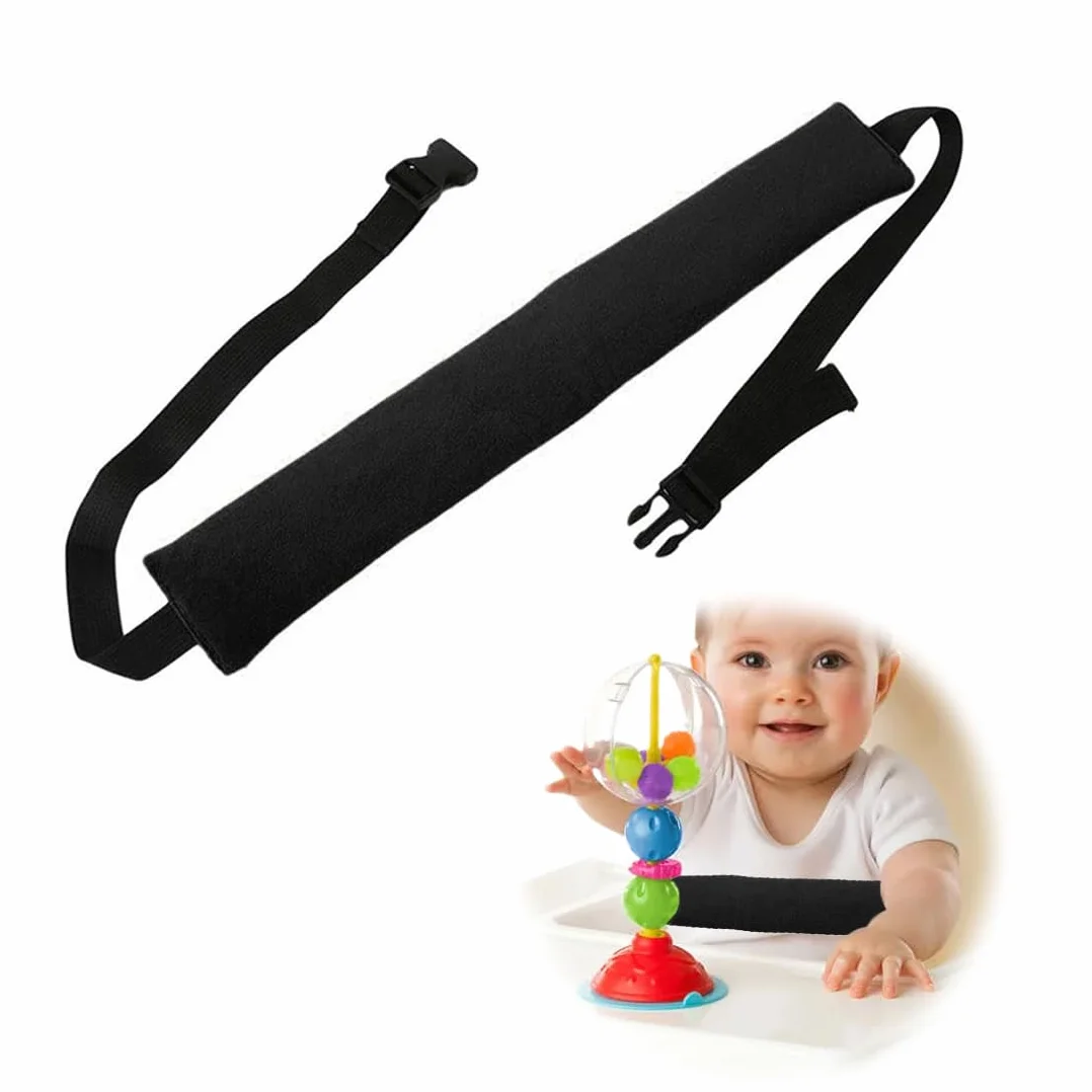 Bretelle e cinture per passeggino 1 pezzo di protezione per carrello della spesa per seggiolone per bambini, cinghia di sicurezza per sedia da pranzo, seggiolino portatile per bambini(nero)