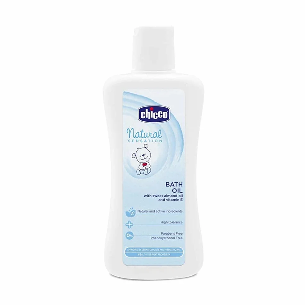 Chicco Natural sensation Olio da Bagno con Olio di Mandorle Dolci e Vitamina E