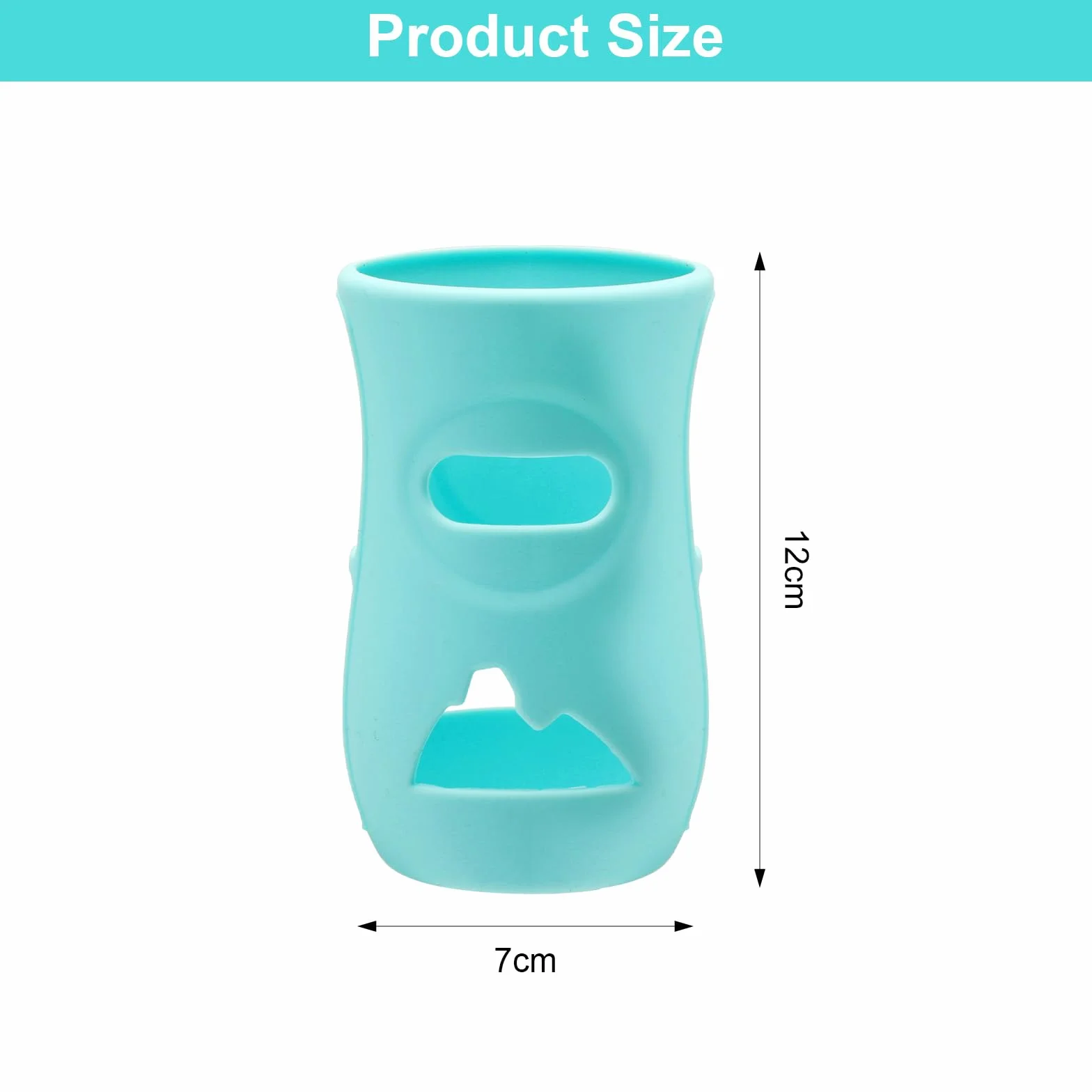 Confezione da 3 contenitori in silicone per biberon da 240 ml, infrangibili, copertura anti-goccia per biberon, adatti per bottiglie Philips Avent, senza Bpa (bianco/blu/verde)