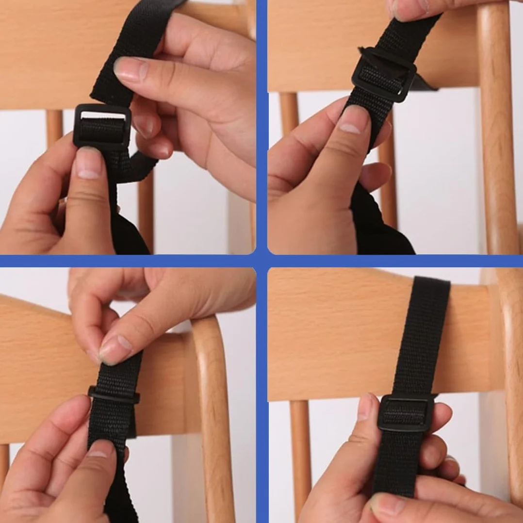 Cinture Universali per Seggiolone Pappa, Cinghie per Seggiolone a 5 Punti, Regolabile Cintura di Sicurezza per Bambini per Seggiolino Cinghie Passeggini