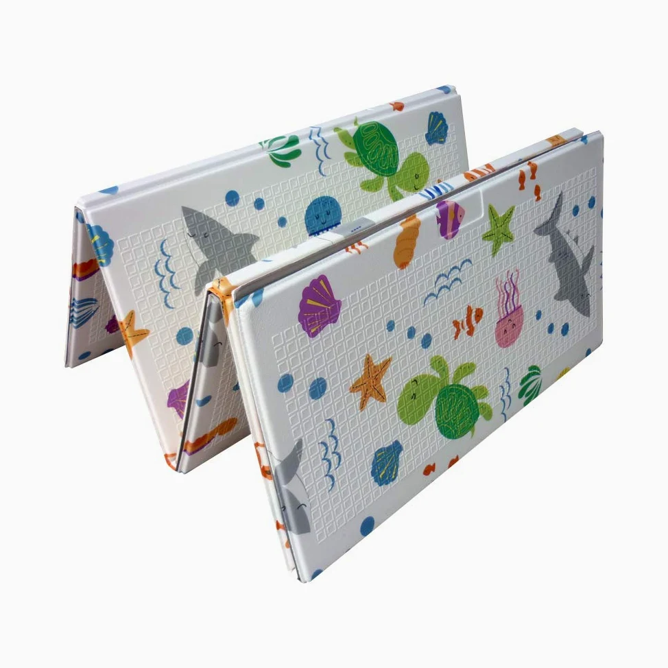 Tappeti Gioco Bambini 200x150x1cm,Tappeto per Bambini Pieghevole Tappetino Schiuma Pavimento Antiscivolo su Entrambi i Lati Portatile Impermeabile