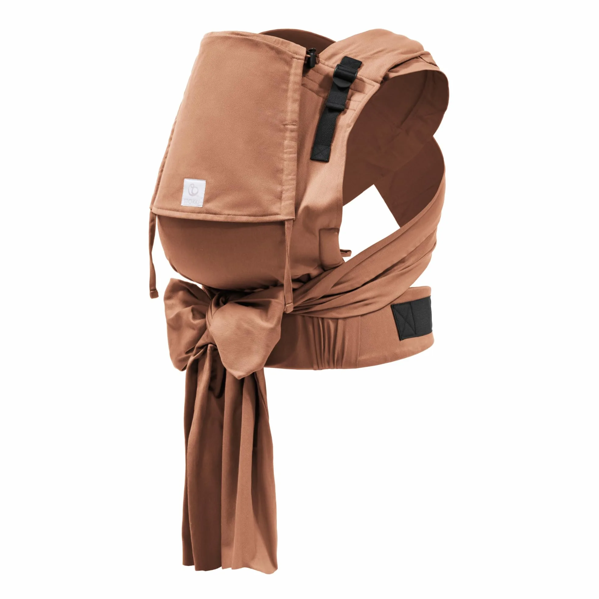 Marsupio Stokke Limas Plus, Terracotta (OCS) - Marsupio per neonati con mezza fibbia - Tre opzioni di trasporto - Sicuro per bambini da 1 mese/4 kg fino a 18 kg