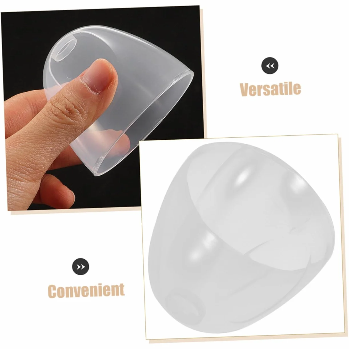4 Pezzi Tappi di Ricambio per Biberon Collo Largo in Plastico Compatibili Coperchi Facili da Usare per Uso in Cucina