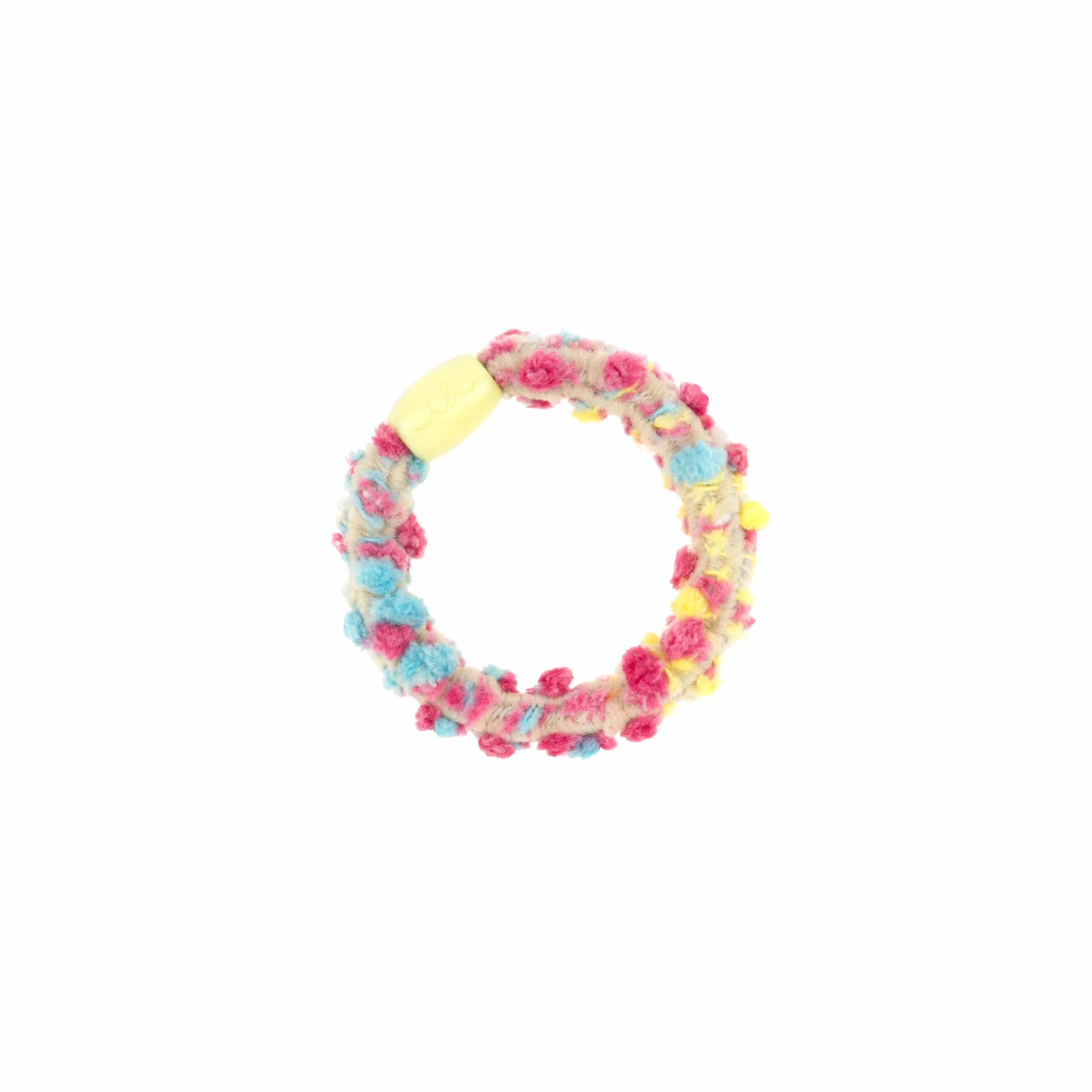 invisibobble TWISTAR Kids Pom Pom Tie (3 pezzi) – Haargummi colorati con pompon per bambini – Elastici, giocosi e delicati – Intrecciati per bambine e bambini – Ideali per teste piccole