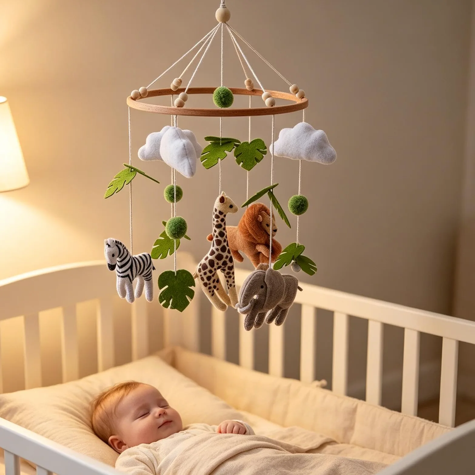 Decorazione per la cameretta dei bambini | Mobile in feltro fatto a mano per la cameretta dei bambini, per calmare e per culla, lettino, cameretta dei bambini,