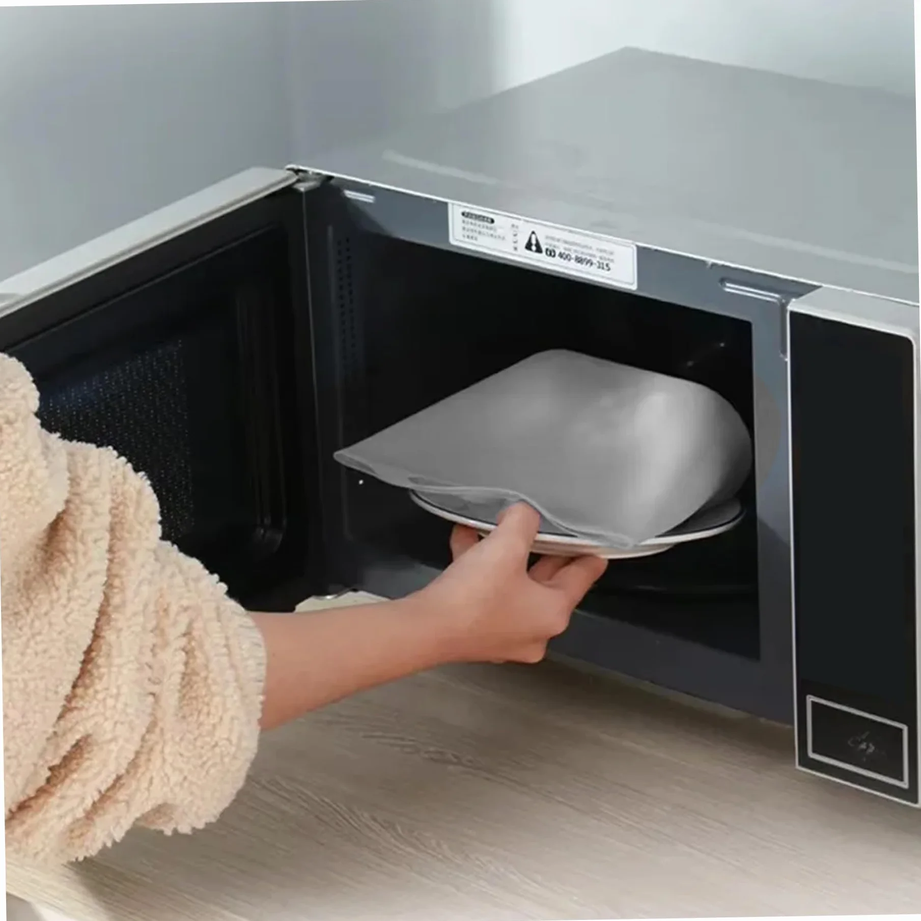 2 sacchetti sterilizzatori per microonde sacchetti flessibili in silicone per microonde da 1000 ml sterilizzatore per ciucci a tenuta stagna con maniglia