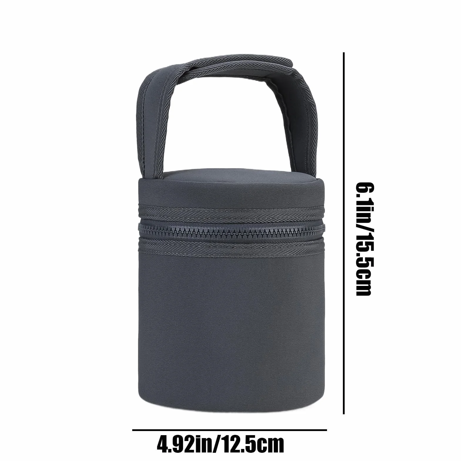 Borsa termica per latte materno, borsa per biberon, refrigeratore per latte materno con tracolla staccabile, portatile, 12 x 15 cm, adatta per 2 bottiglie grandi da 226,8 g, per mamme che allattano e