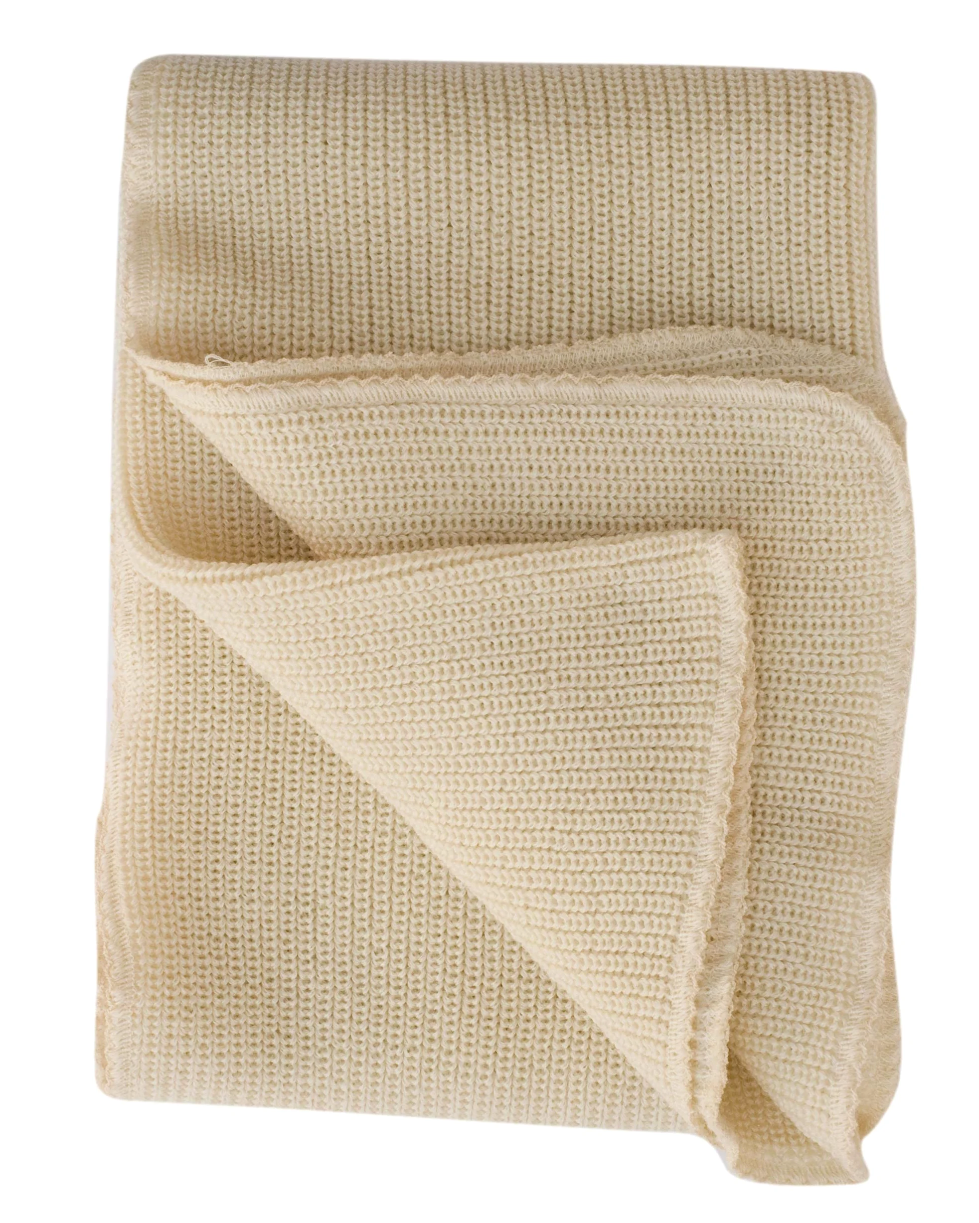 Lilano, Coperta spessa per bambini, 100% lana (kbT), 90 x 85 cm (naturale)
