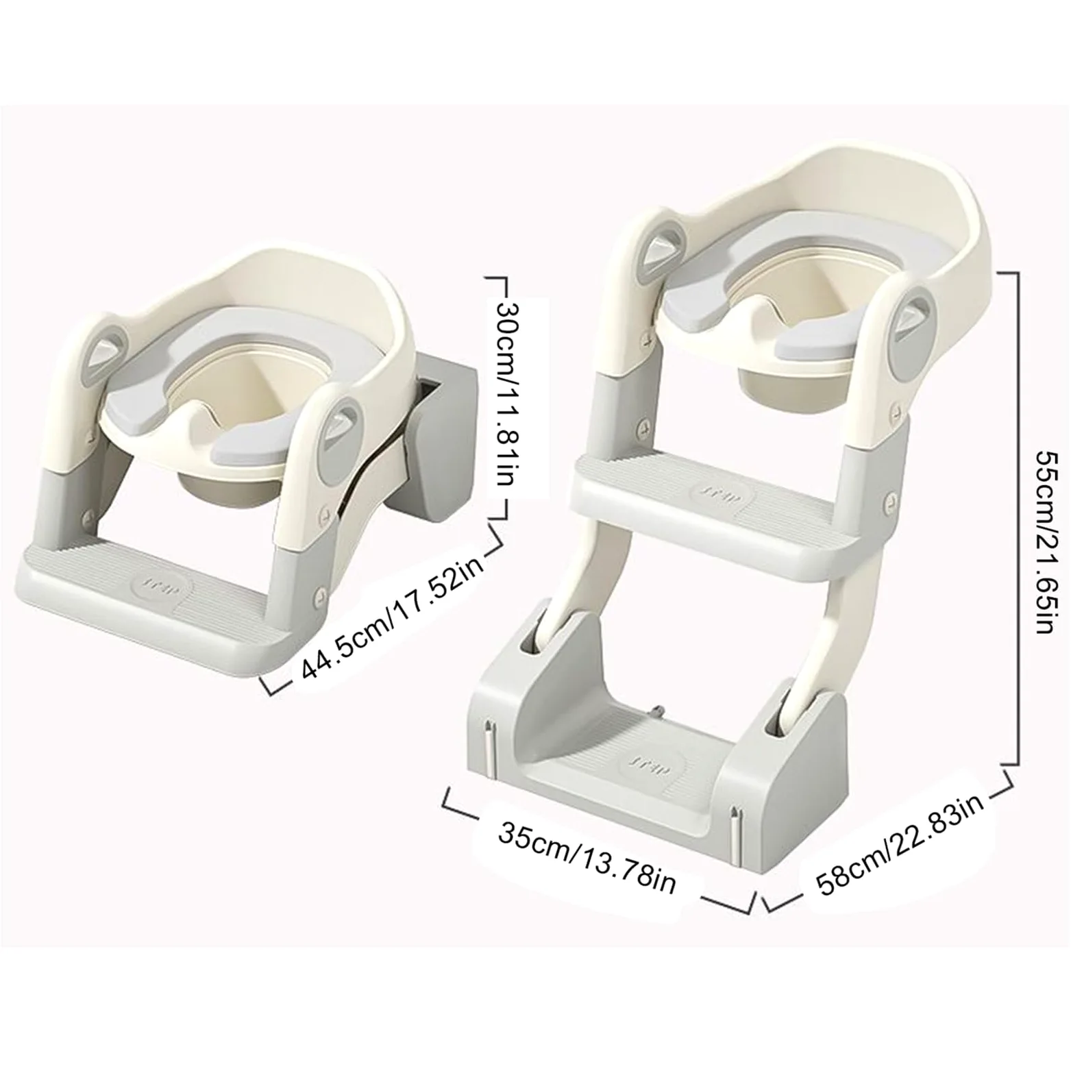 Riduttore Da Viaggio Water Bambini Sgabello A Gradini Bambini | Vasino Regolabile Con Scaletta Per Bagno, Viaggi, Campeggio, Auto, Passeggino, Sala Allattamento, Aula, Asilo