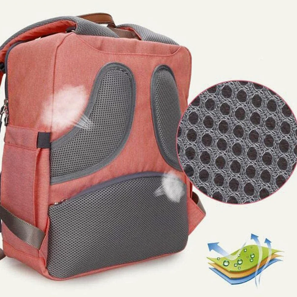 Zaino Mamma Multifunzione, Neonato Fasciatoio Bambino Impermeabile Borsa Grande capacità, Borsa Fasciatoio Passeggino Universale, 2 Tasche isolanti Bottiglia per Viaggiare papà (Color : Blue)