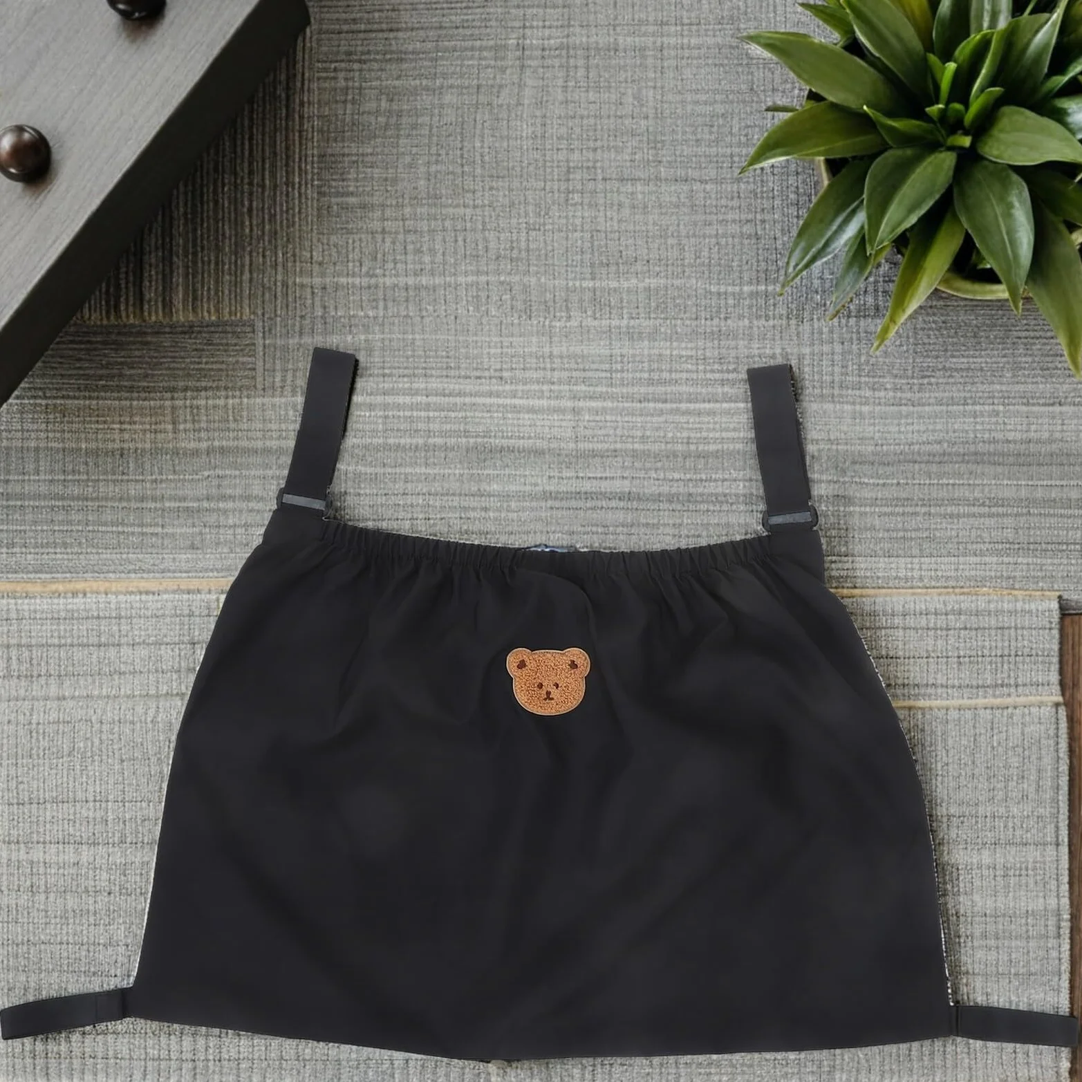 KOMBIUDA per passeggino cesti appesi sacca passeggino per pannolini organizer stoccaggio nylon Nero