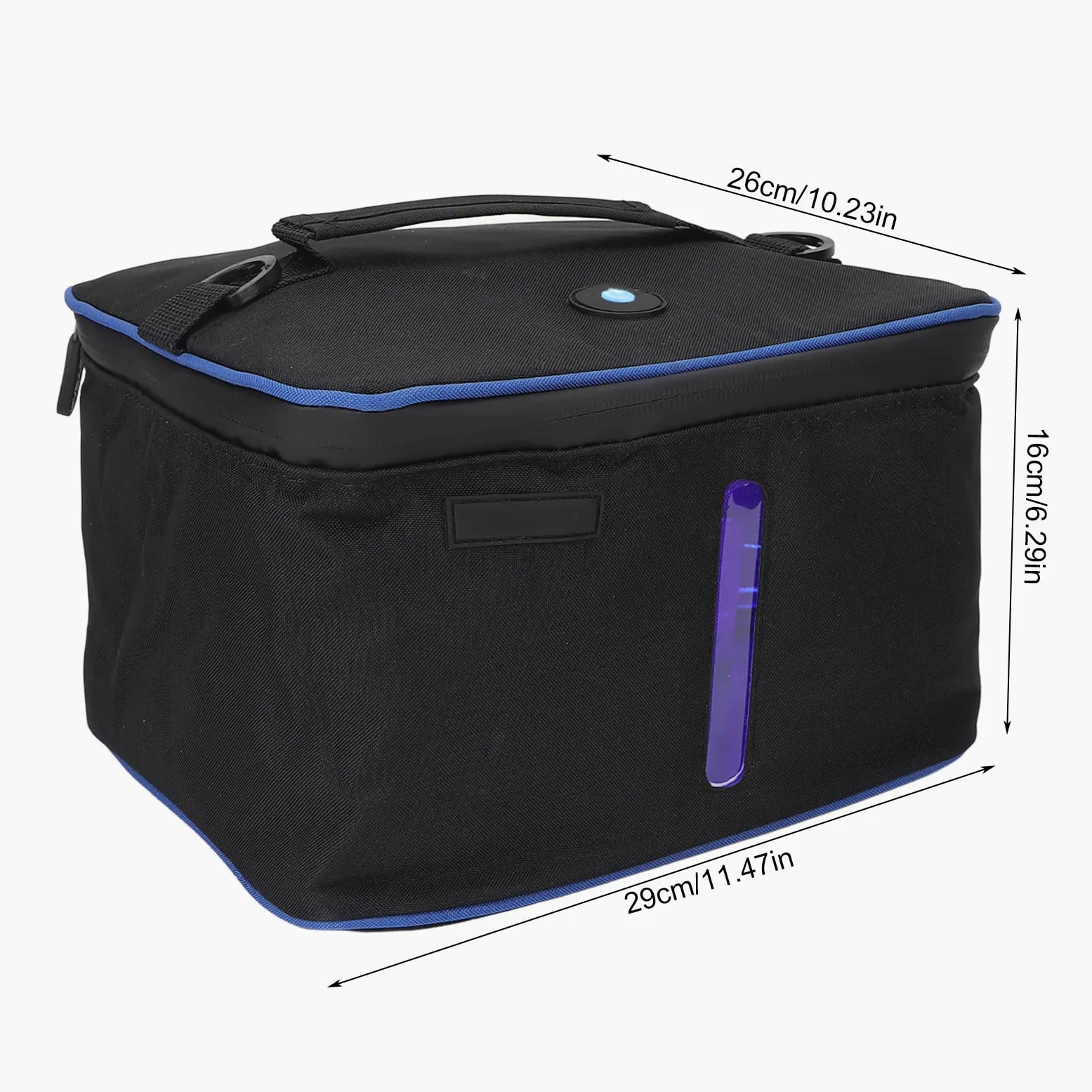 Borsa per la Pulizia della Luce, Borsa per la Disinfezione UVC, Sterilizzatore Portatile con Luce a LED, Sterilizzazione Rapida e Semplice del 99,9% in Soli 3 Minuti, Grande Borsa