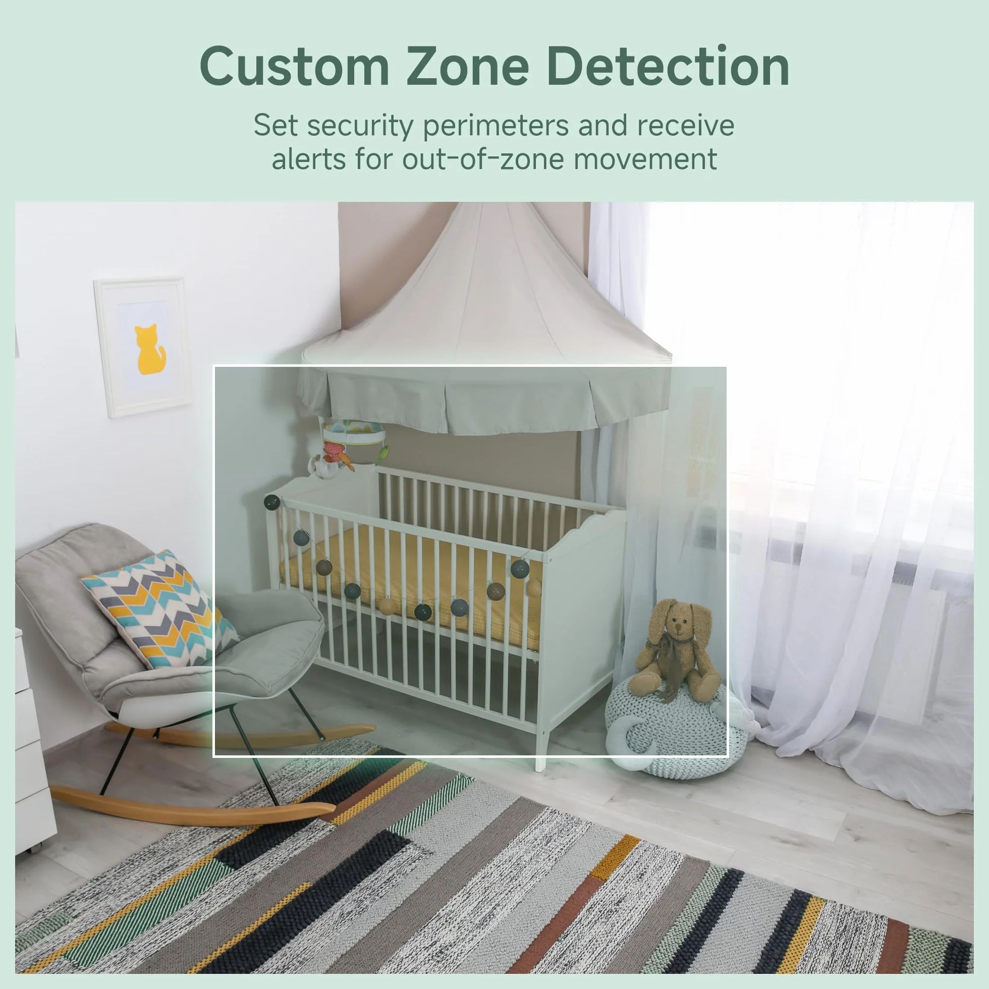 ARENTI Baby Monitor con 2 Telecamere Wifi, Telecamera Bambini con Monitor 5'', Rilevamento Intelligente, Audio Bidirezionale, Promemoria di Allattamento, Sensore di Temperatura