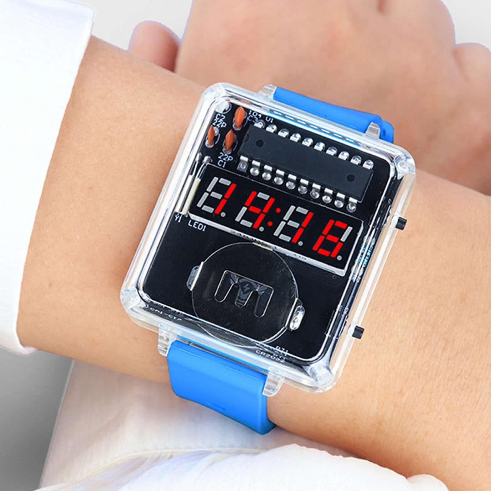 Kit Clock A LED Non Kits ESILE A GUIDAGGIO della Schema VISUALIZZAZIONE E COMPONENTI Silicone RIUSIBILI