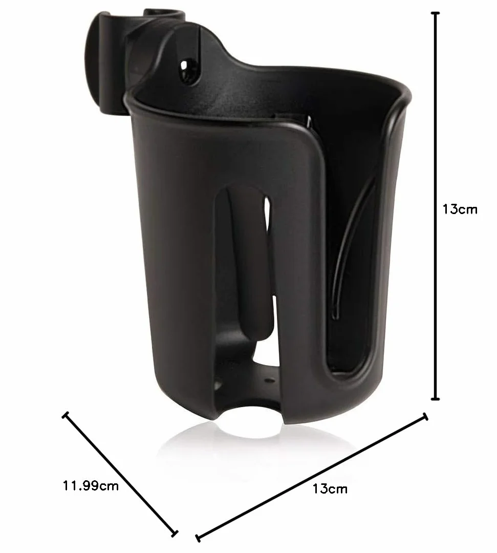 BABYZEN Yoyo - Portabicchieri nero, si attacca a sei punti diversi sul telaio del passeggino YOYO2, adatto per genitori e bambini