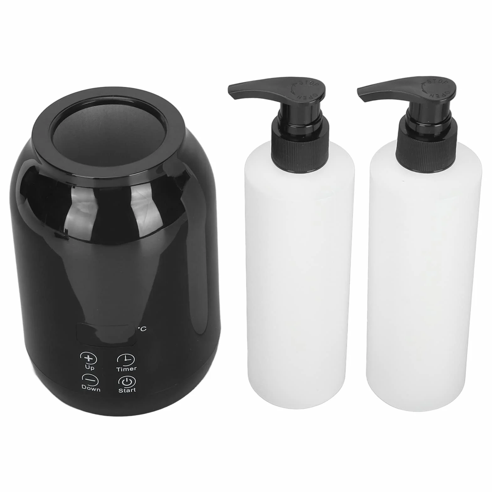 Scaldabiberon per Olio Massaggio, Scaldabiberon con Schermo a LED Portatile Regola la Temperatura dello Scaldabiberon per Olio Essenziale per Gel Crema per Lozione All'olio