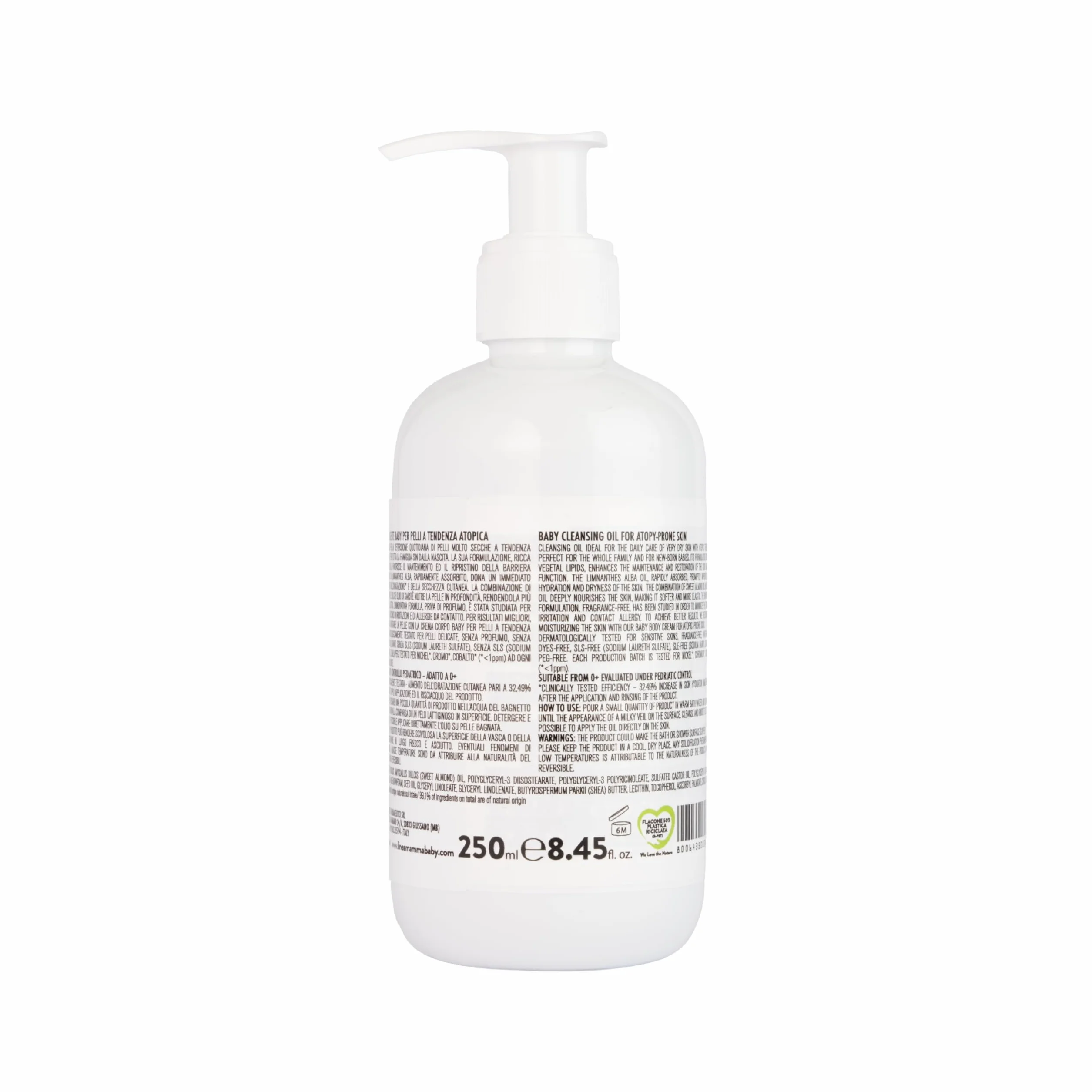 OLIO DETERGENTE BABY PER PELLI A TENDENZA ATOPICA