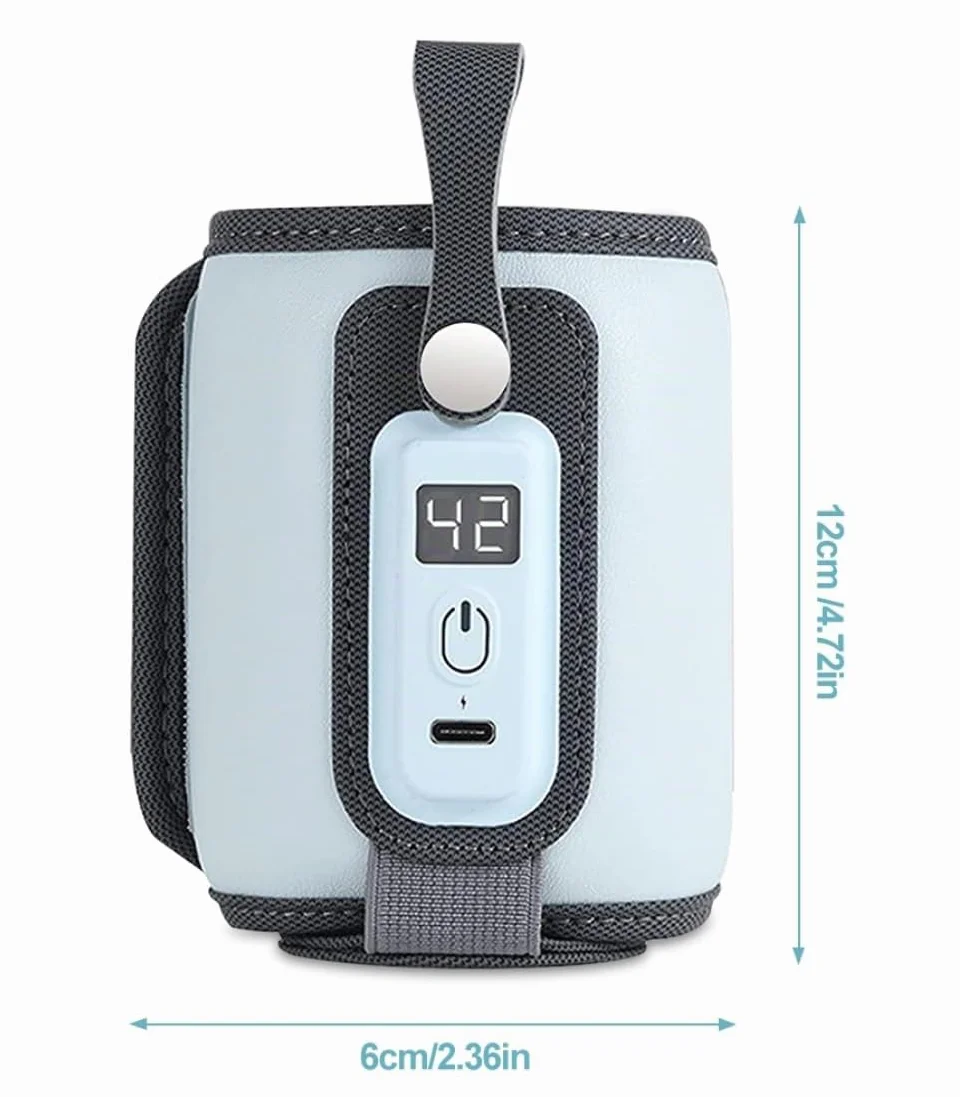 mizikuu Scaldabiberon Elettrico Auto, Sterilizzatore Biberon con Timer Digitale Display LCD Rapido Riscaldatore Di Alimenti Per Bambini Latte Materno Per Pratico da Usare a Casa e in Viaggio