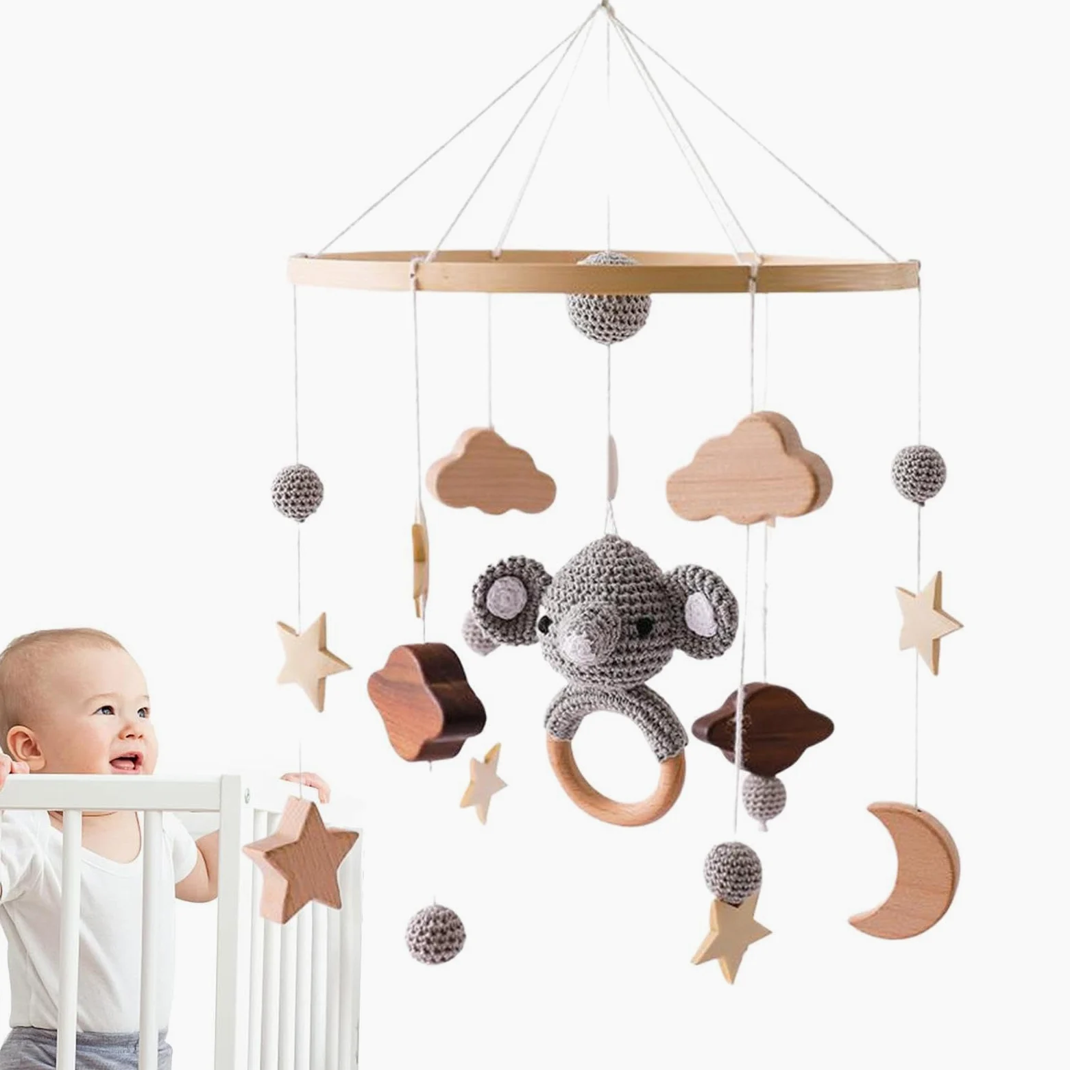 Giostrina per culla, Appendiabiti mobile per culla Giostrina per presepe in | Decorazioni per la cameretta dei bambini, campanelle a , giostrine per culla per