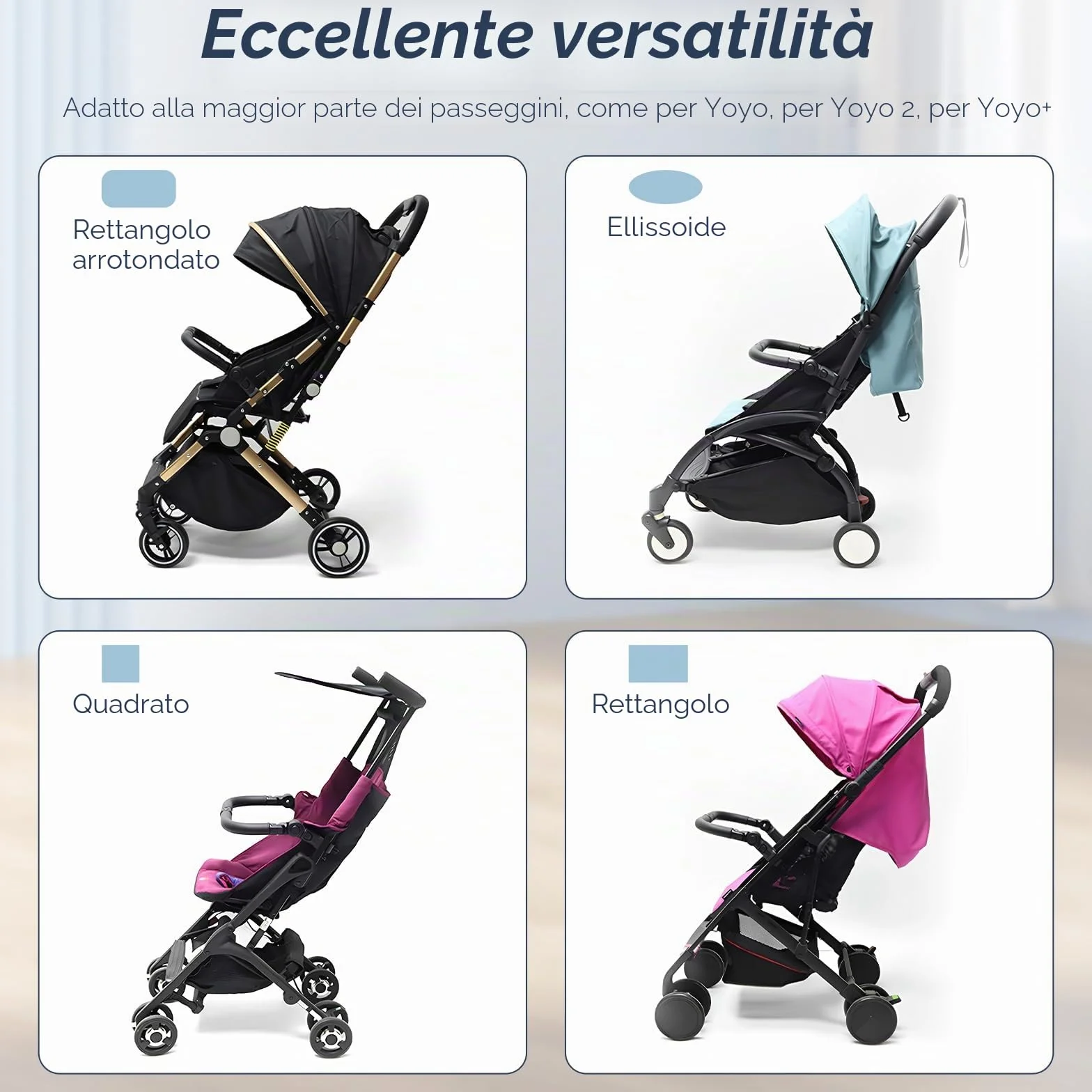 Manicotto Paracolpi per Passeggino con Angolo Regolabile, Maniglione Multifunzionale per Passeggino, Barra Trasversale Rimovibile per Passeggino per Bambini