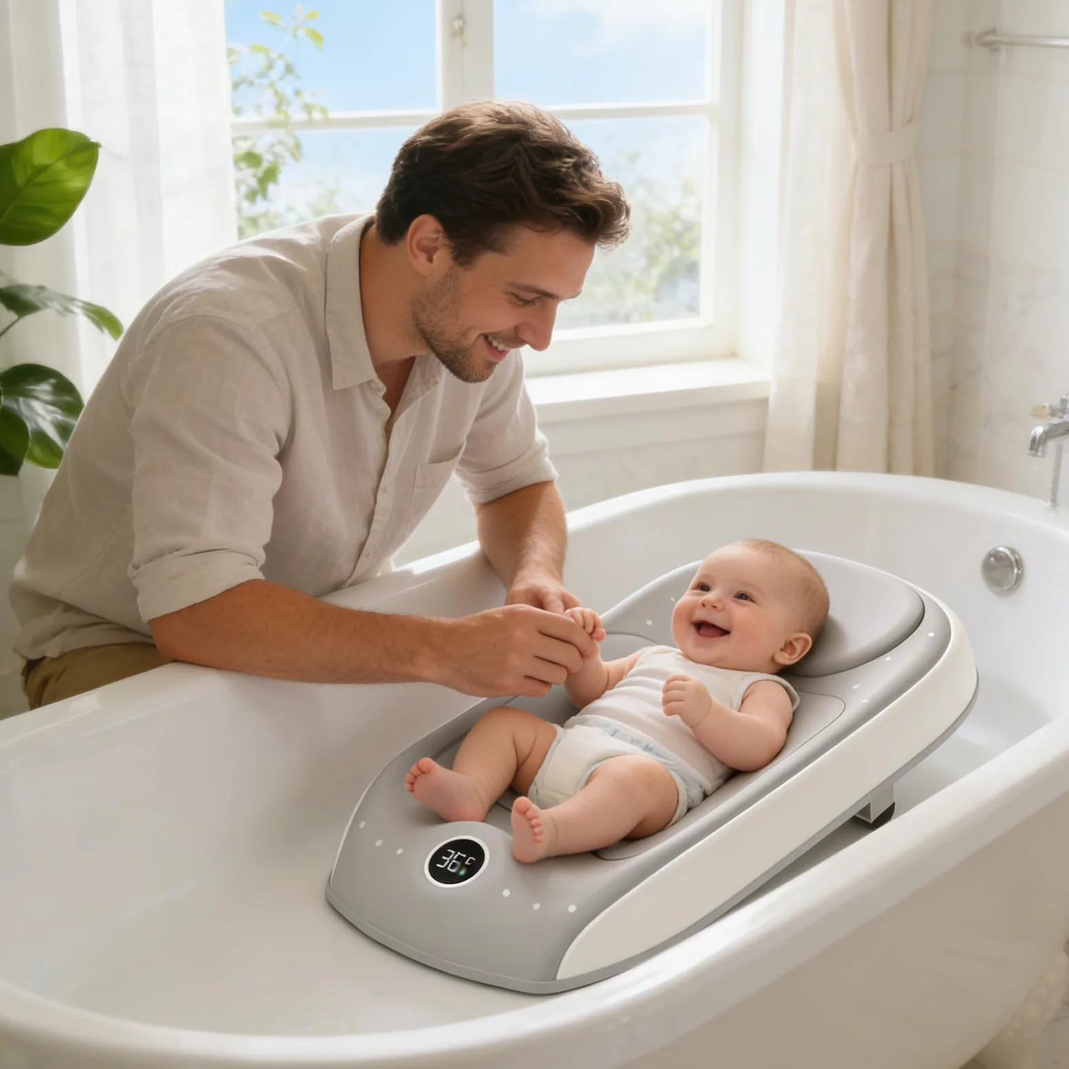 Supporto da bagno per l'infanzia Supporto da bagno con rilevamento | Seggiolino da vasca per bambini con regolazione di altezza a tre livelli Doccia per bambini in casa, viaggio, hotel
