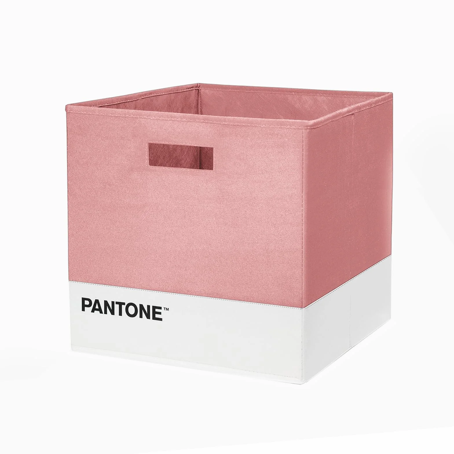 PANTONE Scatola Porta Oggetti Multiuso per Cubo Contenitore Giochi Bambini e Organizer Armadio Salvaspazio, Cesto Portaoggetti Pieghevole anche per Librerie, Cesta Giochi Bambini 32,5x32,5x32,5 cm