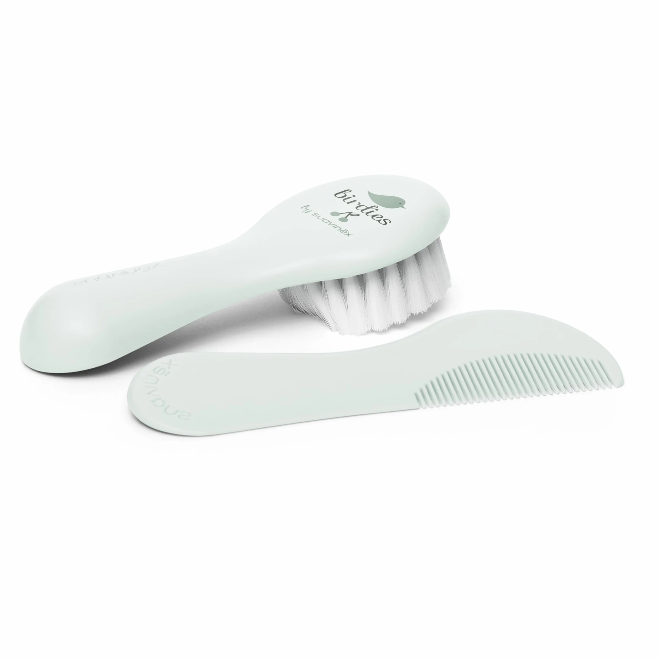 Suavinex Set Spazzola e Pettine per neonati e bambini - Idea Regalo - Verde