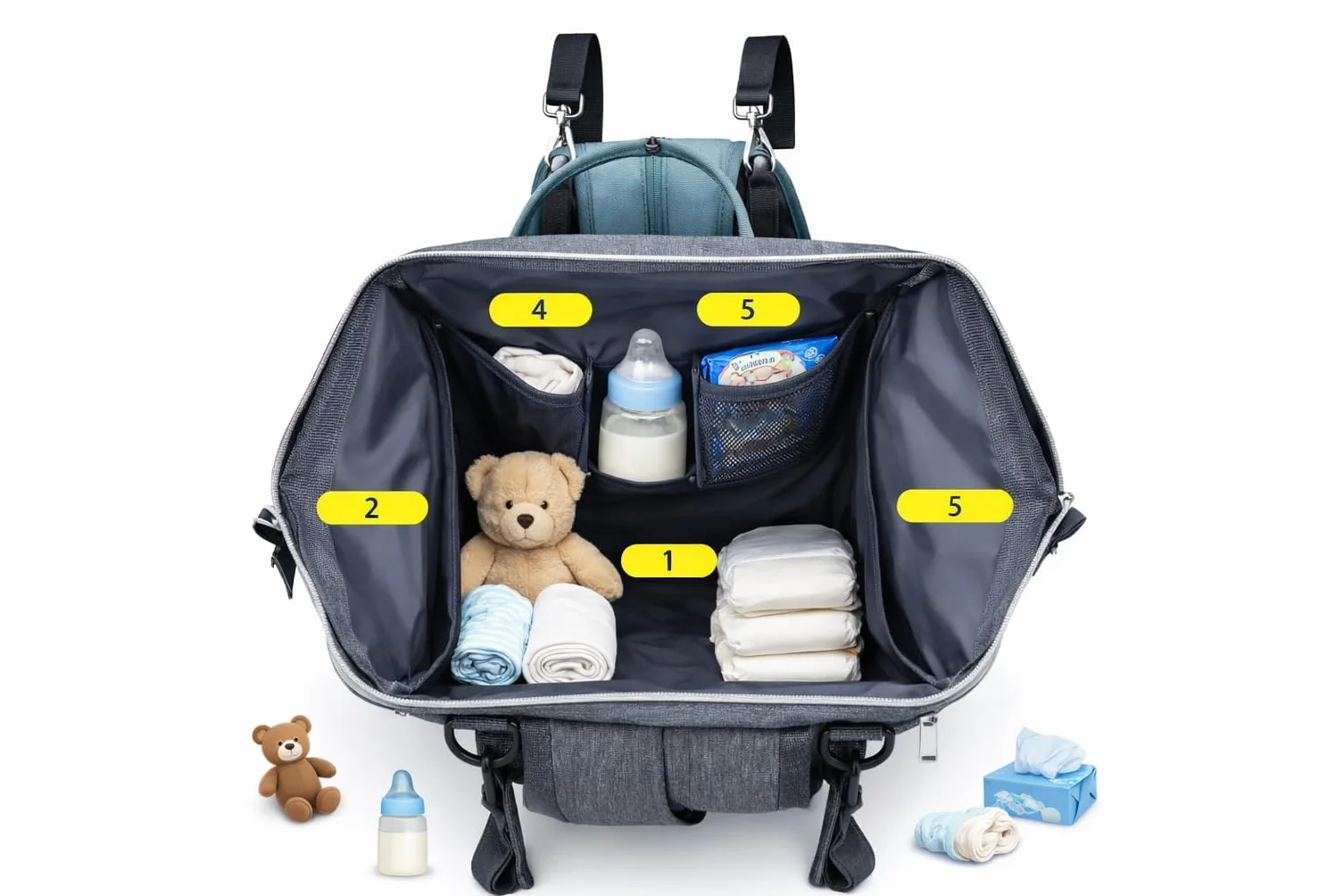 Zaino Carrello Bambino Pannolini Per Neonati | Borsa Zaino Maternità Passeggino Pannolino Premama | Pannolini Zaino Bambino Carrello Italy Mala Maternidade Bebe | Diaper Bag Walking Fasciatoio