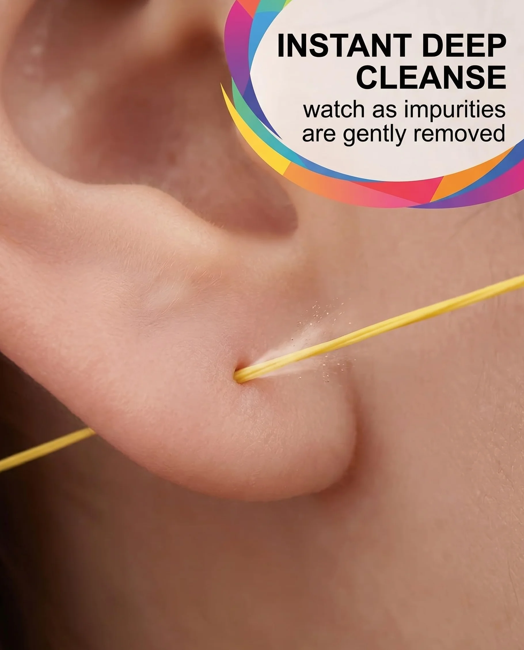 Filo per Pulizia Piercing Orecchio 360 Pezzi, 6 Colori | Monouso per Igiene Profonda e Cura, Elimina Odori per Orecchi Sensibili.