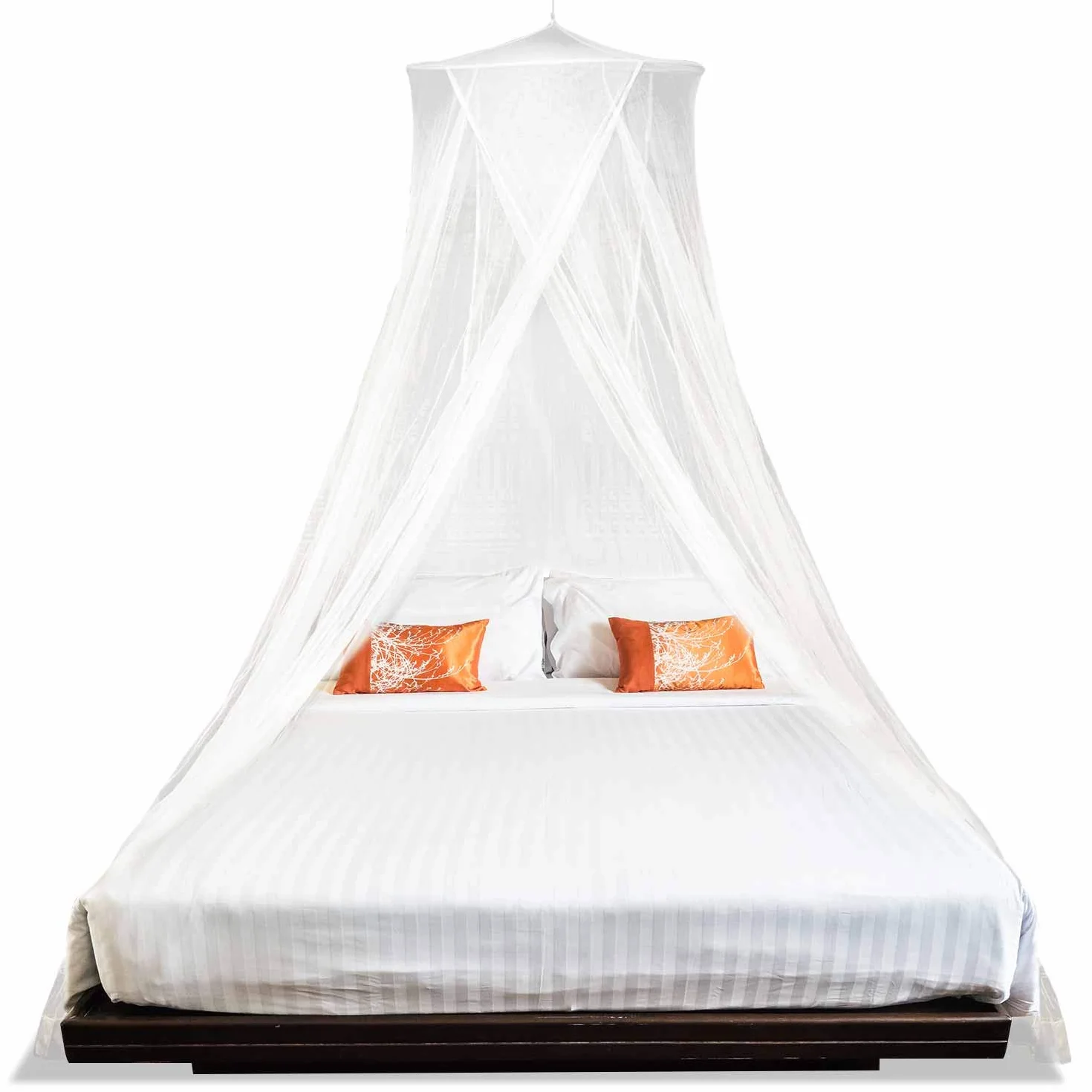 MEKKAPRO Zanzariera Letto Matrimoniale XL, Zanzariera da Letto Matrimoniale a Baldacchino, Culle o Amache, Zanzariera per Letto Matrimoniale con 2 Aperture, Contro Mosche, Vespe e Altri Insetti