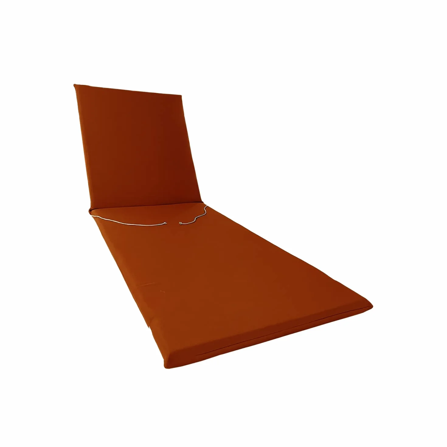 Il Tuo Artigiano Design Cuscino per Lettino Prendisole Pieghevole in Cotone - Semi-idrorepellente e Anti-macchia - Materassino artigianale made in Italy (Ruggine)