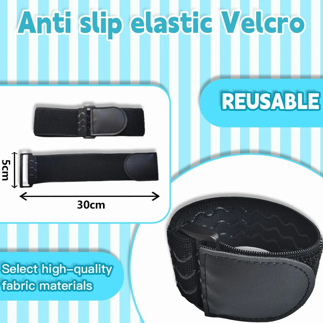 Protezione per Bambini, Impedisce ai Bambini di Aprire il Rubinetto, Sicurezza dell'Acqua per Bambini, Banda Elastica in Velcro, Rubinetto, Per Cucina, Bagno (2 Pezzi, Nero, 5 * 30 cm)