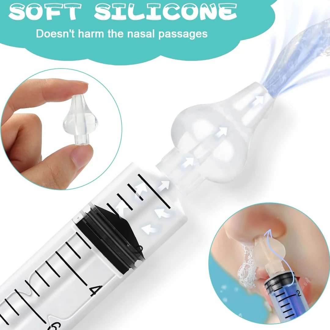 JEYORZY 9 pcs Beccuccio Morbido Lavaggio Nasale Bambini, Olive Nasali Per Lavaggi Neonato, Oliva Silicone Riutilizzabile, Nasali in Silicone per Lavaggi Neonato, Beccuccio Morbido Lavaggio Nasale