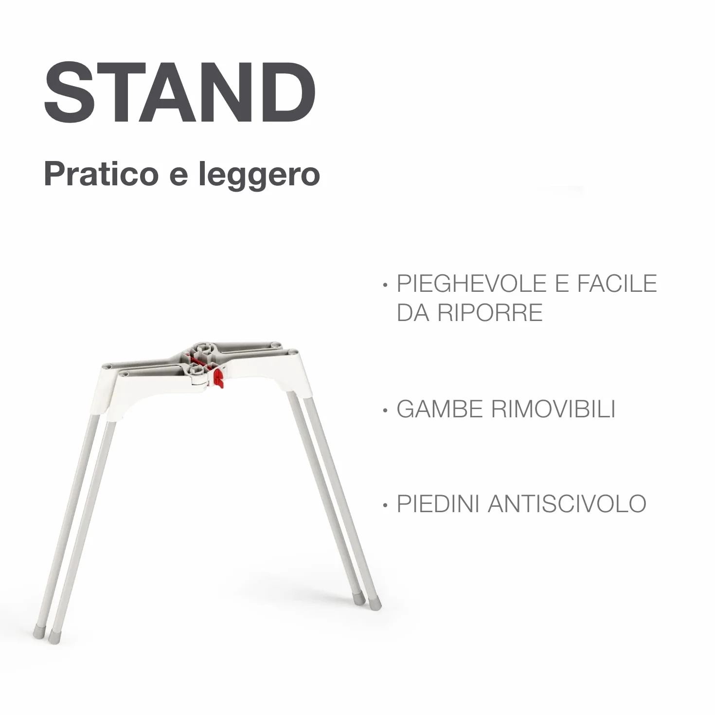 OKBABY Cavalletto di Supporto per Vaschetta Bella - Gambe Pieghevoli, Minimo Ingombro - per il Bagnetto del Neonato 0-12 Mesi (Max 15 kg)