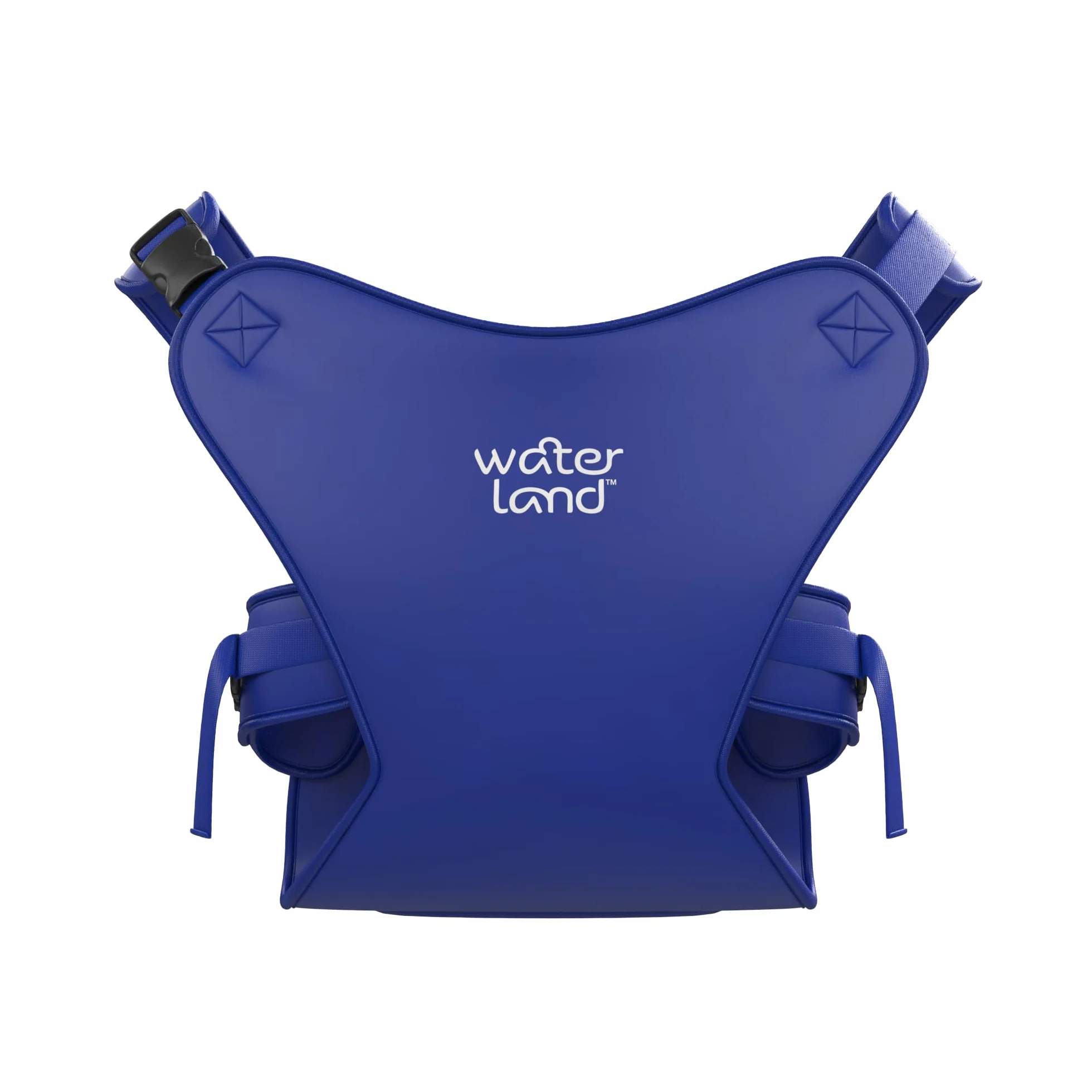 WaterLand Marsupio innovativo seggiolino per acqua e terra, con cinghia toracica impermeabile per i più piccoli, con cinghie regolabili, leggero seggiolino per il trasporto per piscina e spiaggia