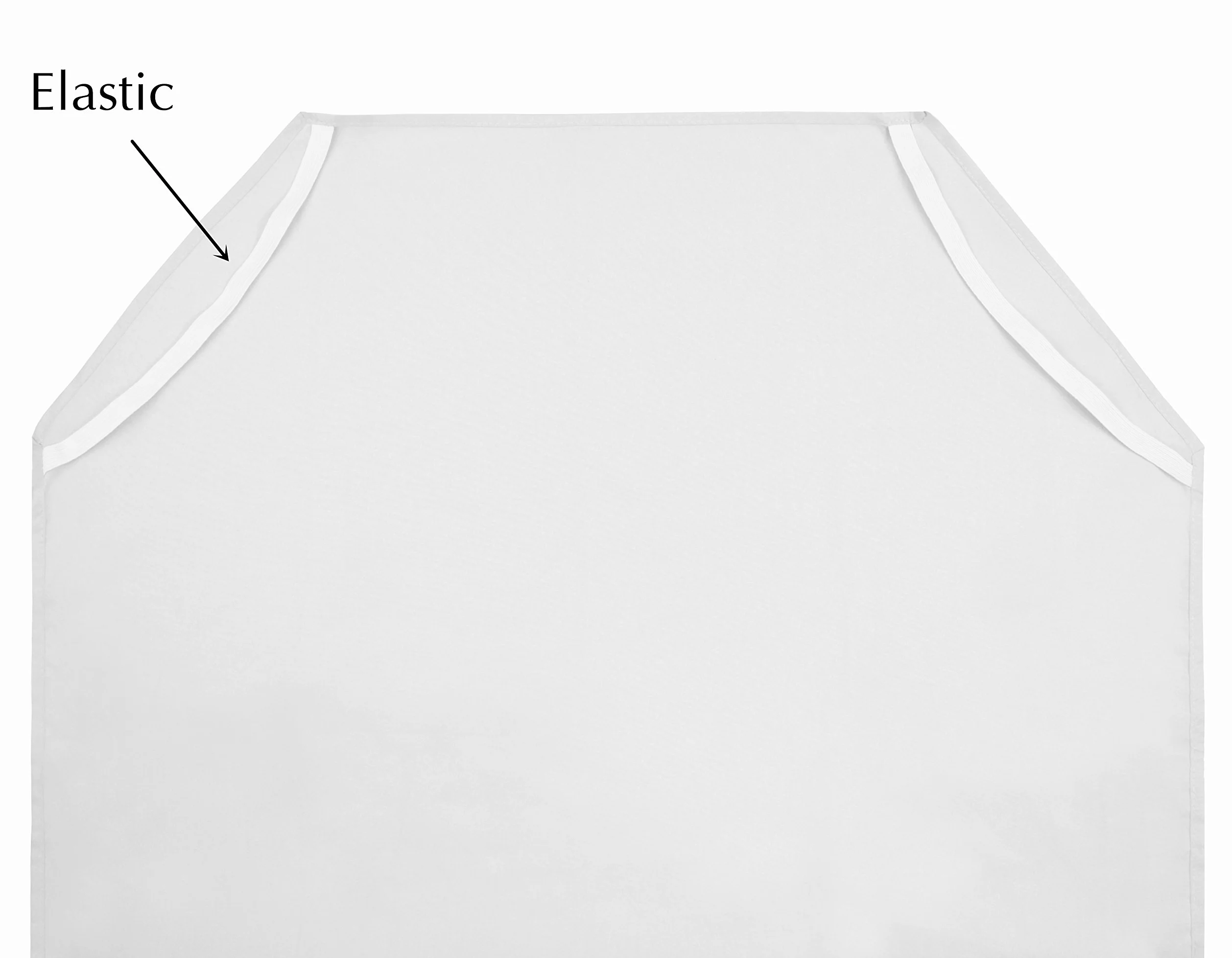 American Baby Company 10 lenzuola per lettino in 100% percalle di cotone naturale, per asilo nido, dimensioni standard 58,4 x 129,5 cm, morbide e traspiranti, per asilo nido e scuola materna, bianco