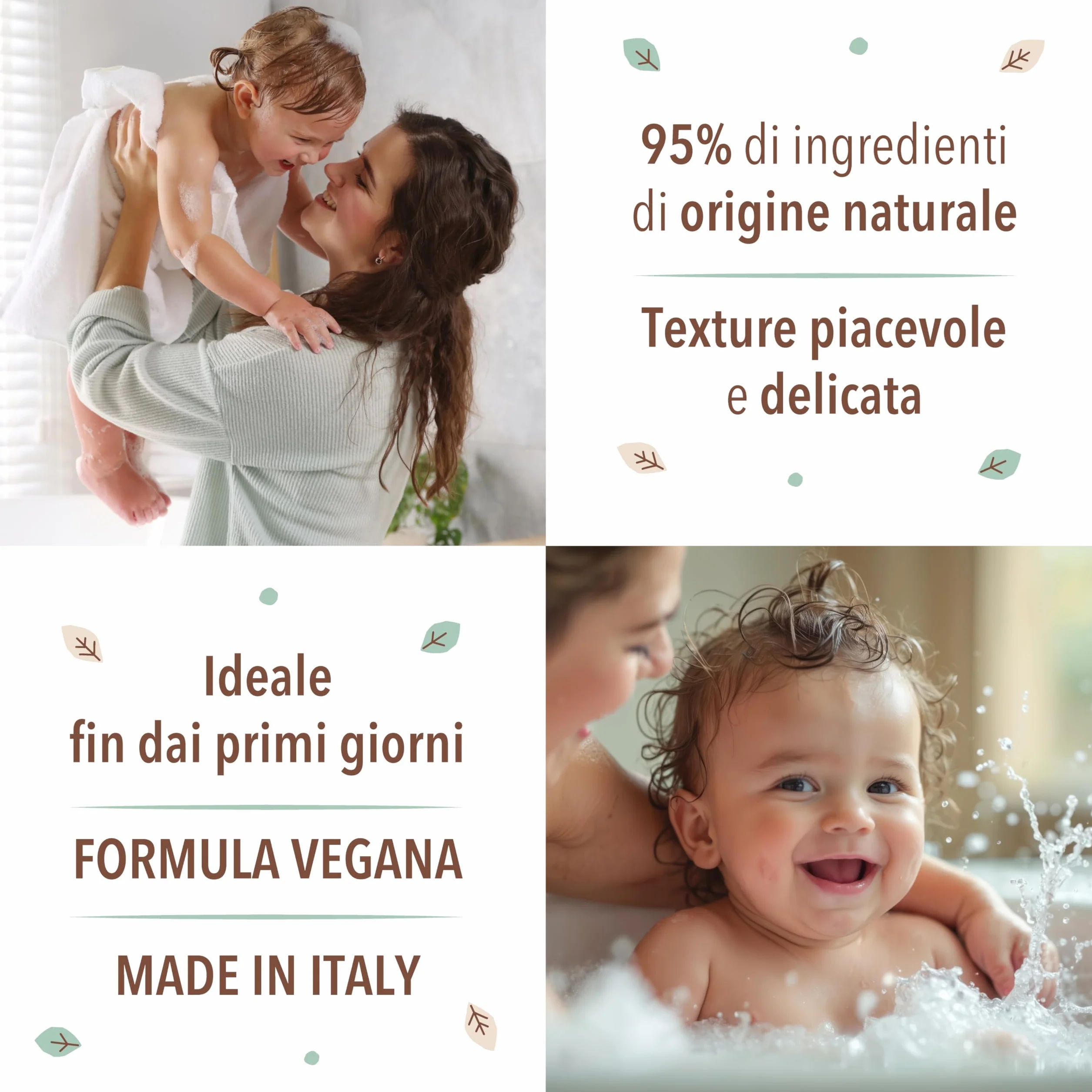 NATURAVERDE - Disney Baby Dumbo, Olio Massaggi Nutriente e Lenitivo 100ml, Con Estratti Vegetali, Ideale per Neonati