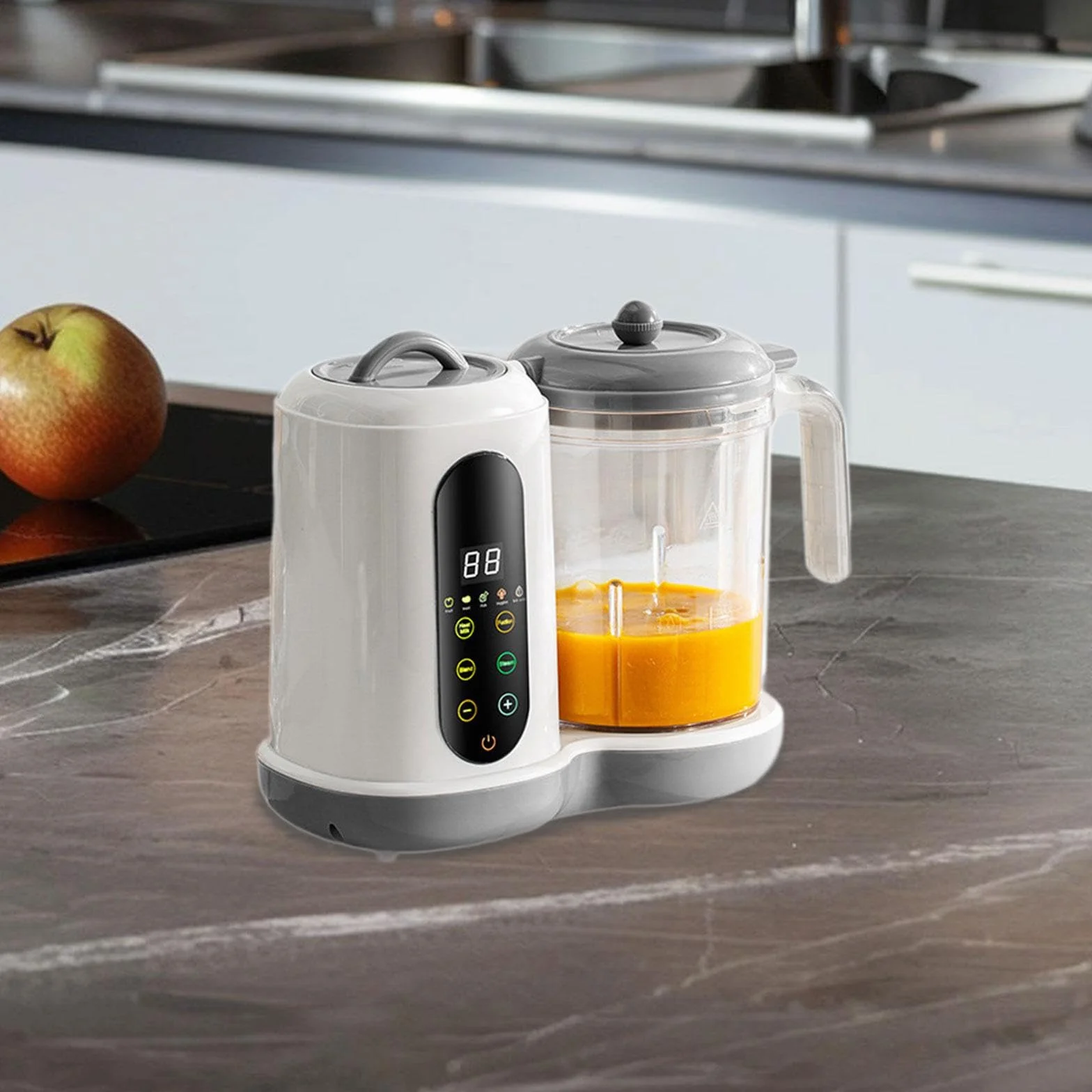 perfk Baby Food Maker Baby Food Puree Maker Robusto e leggero Cibo Robot da cucina per neonati Vaporizzatore per neonati