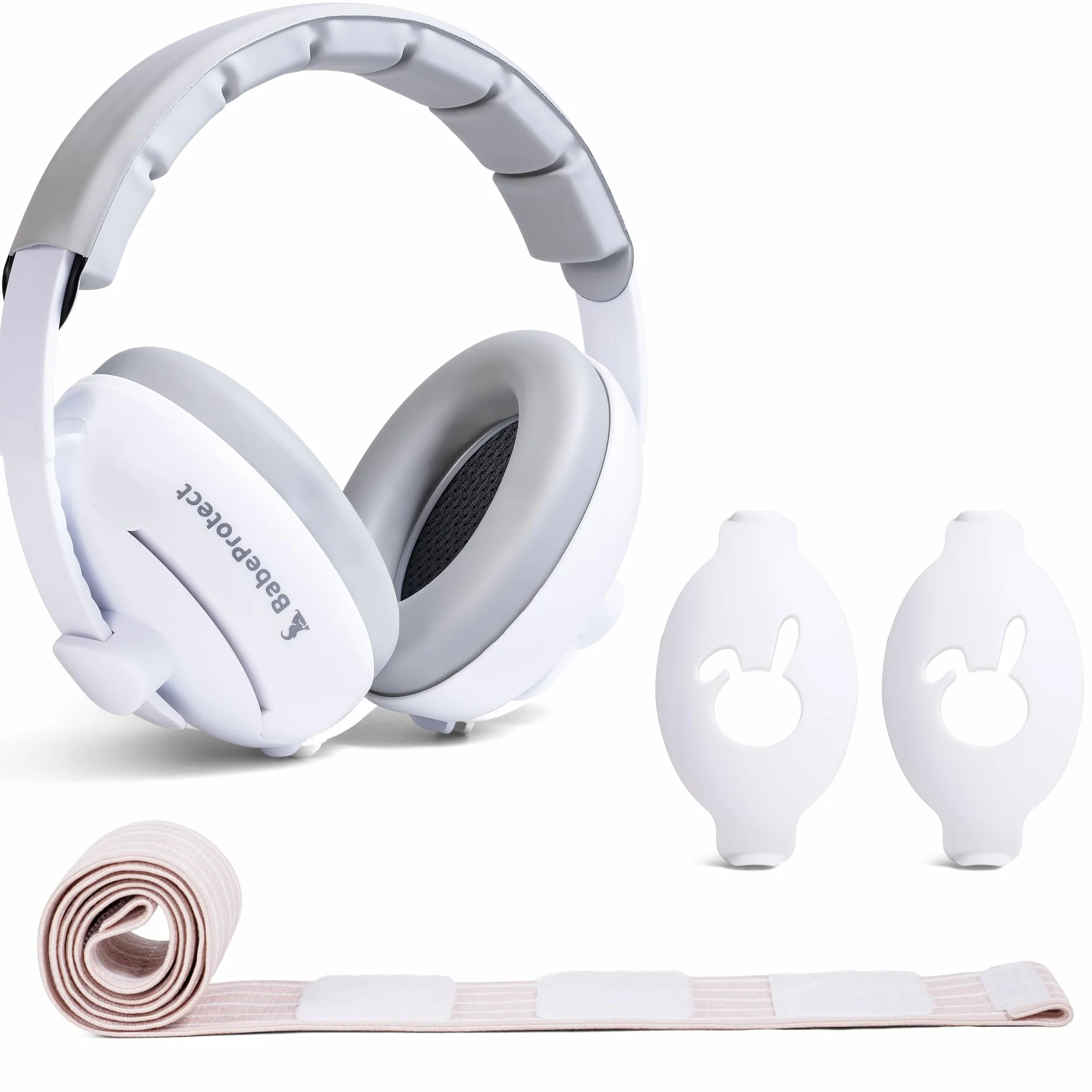 2 in 1 Cuffie neonato antirumore - Protezione Uditiva Efficace Fino a 4 Anni, Certificata CE - Comfort Superiore Ideale per il Sonno, Viaggi - Aereo, Feste