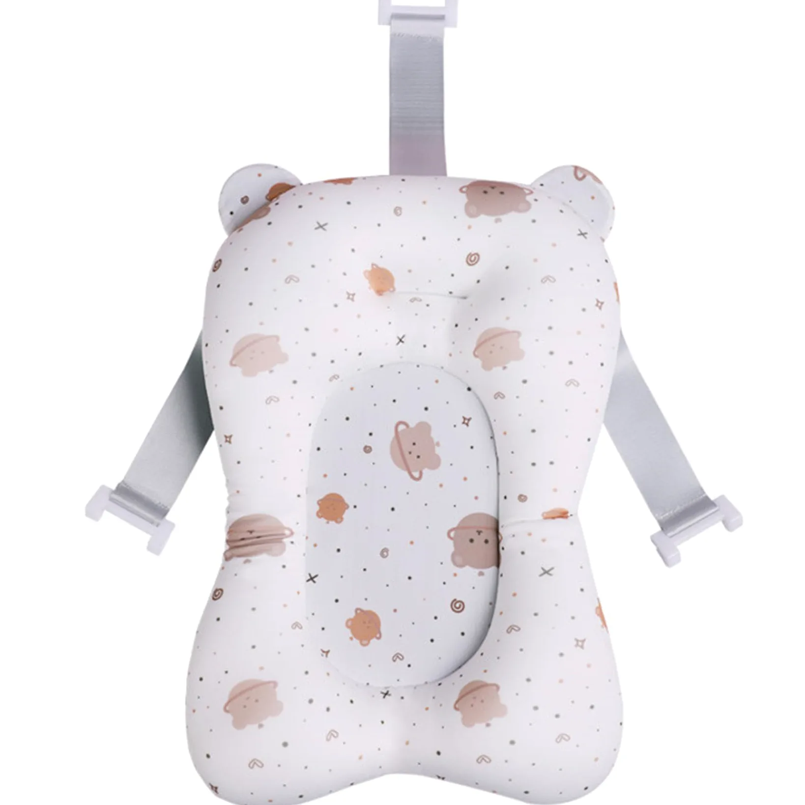 Supporto per bagnetto per bambini Morbido e confortevole Cuscino per vasca da bagno per bambini Antiscivolo Regolabile Vasca da bagno per neonati Cuscino facile da pulire per neonati Forniture per i