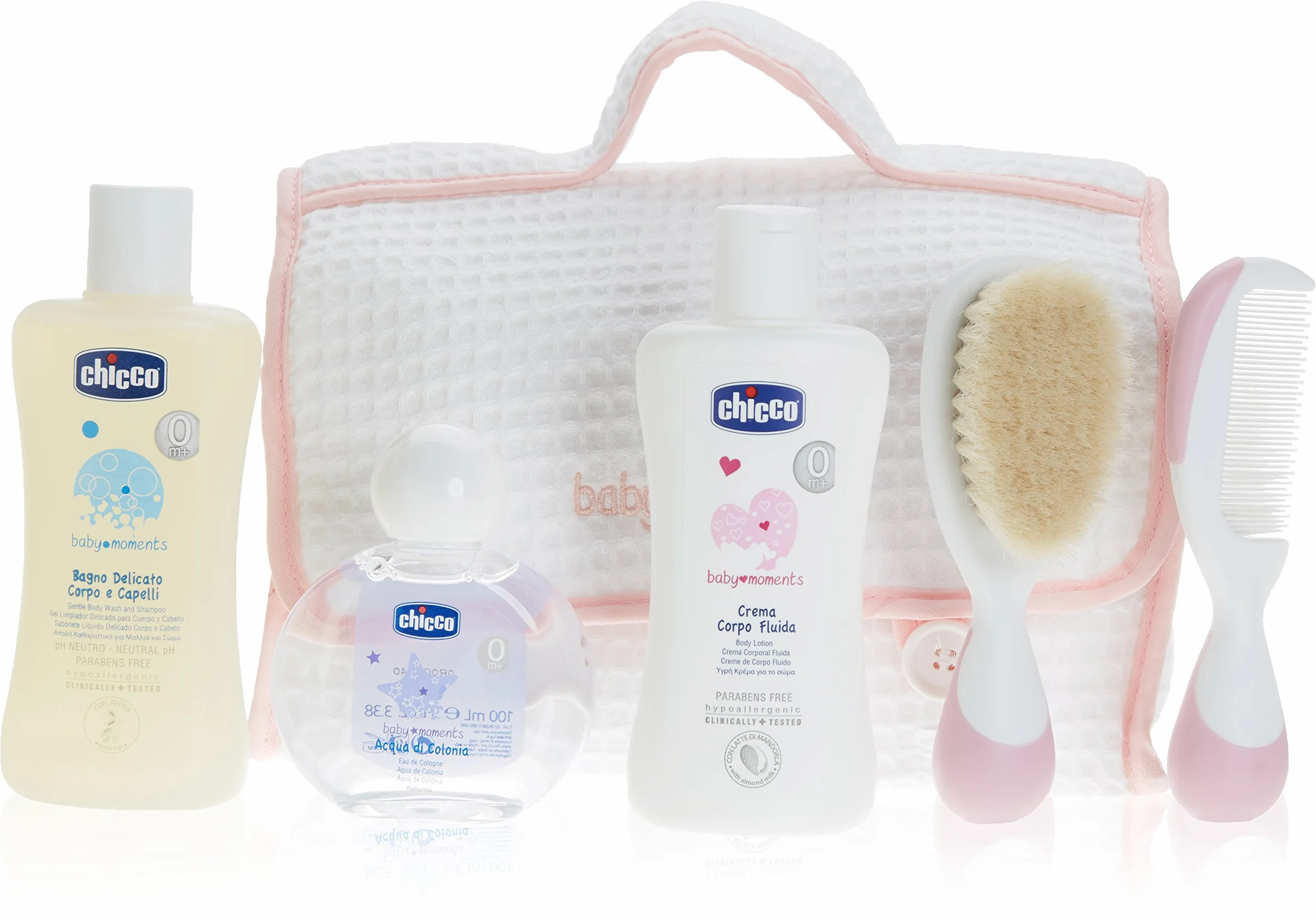 Chicco Baby Moments Beauty All-You-Need Cofanetto Regalo, Bimba, Rosa