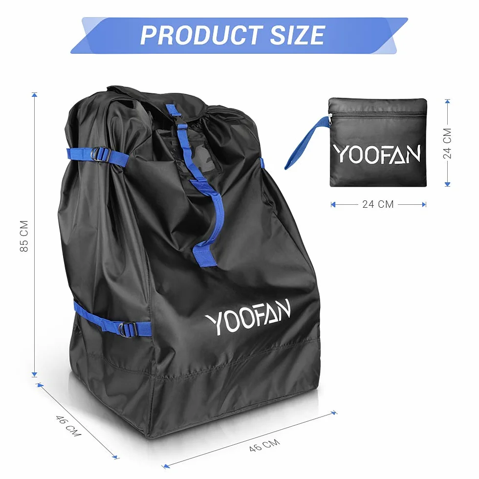 YOOFAN Sacca Porta Passeggino-Impermeabile Borsa Viaggio, per Aereo con ID Finestra, Cinghie a Manoa e Tracolla Regolabile- Perfetta Seggiolino Auto Passeggino