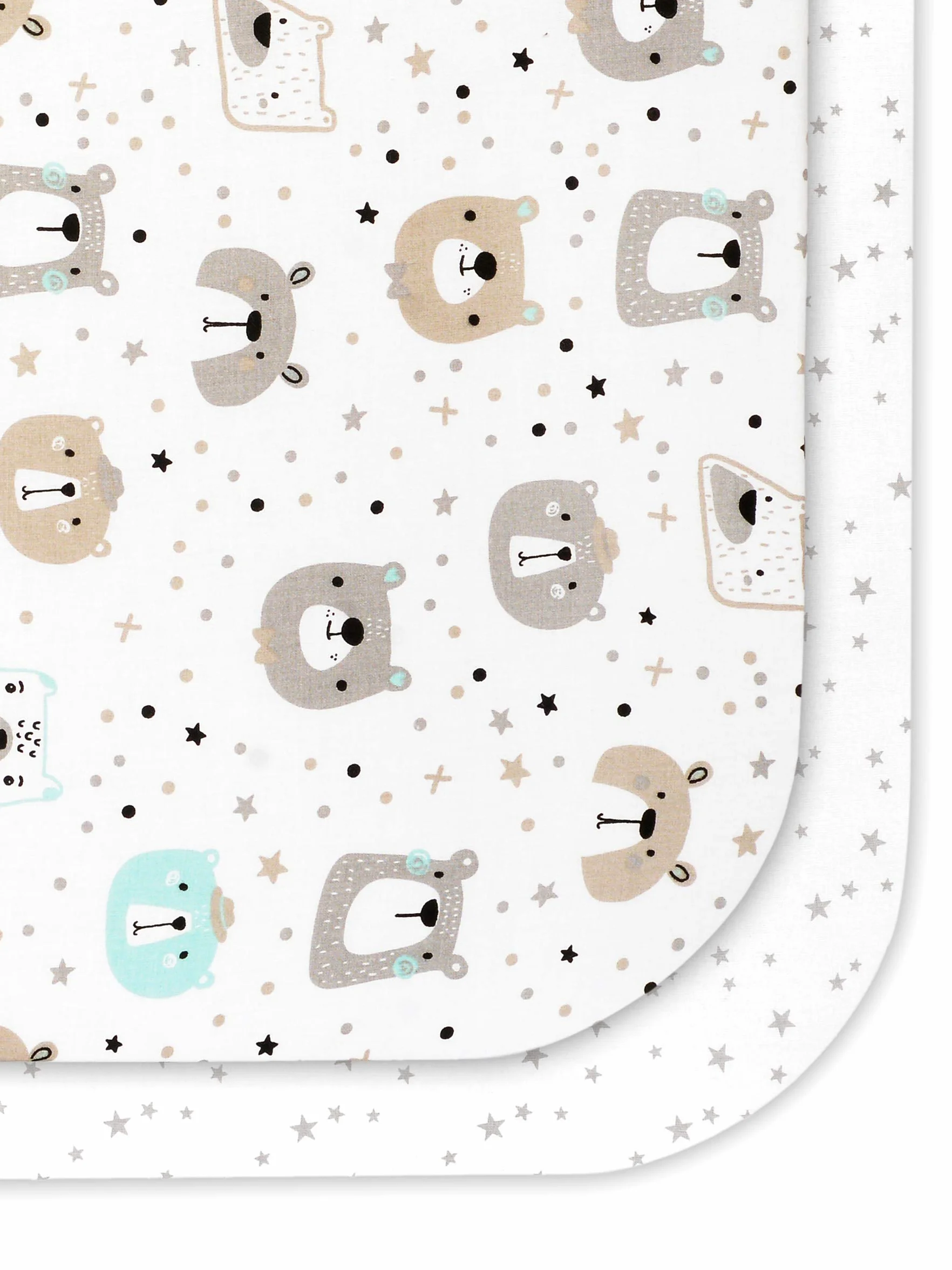 FlyIdeas Set 2 Lenzuola con Angoli per Culla Next to Me 50x83 cm – 100% Cotone Morbide e Traspiranti – Adatte a Culle Co-Sleeping