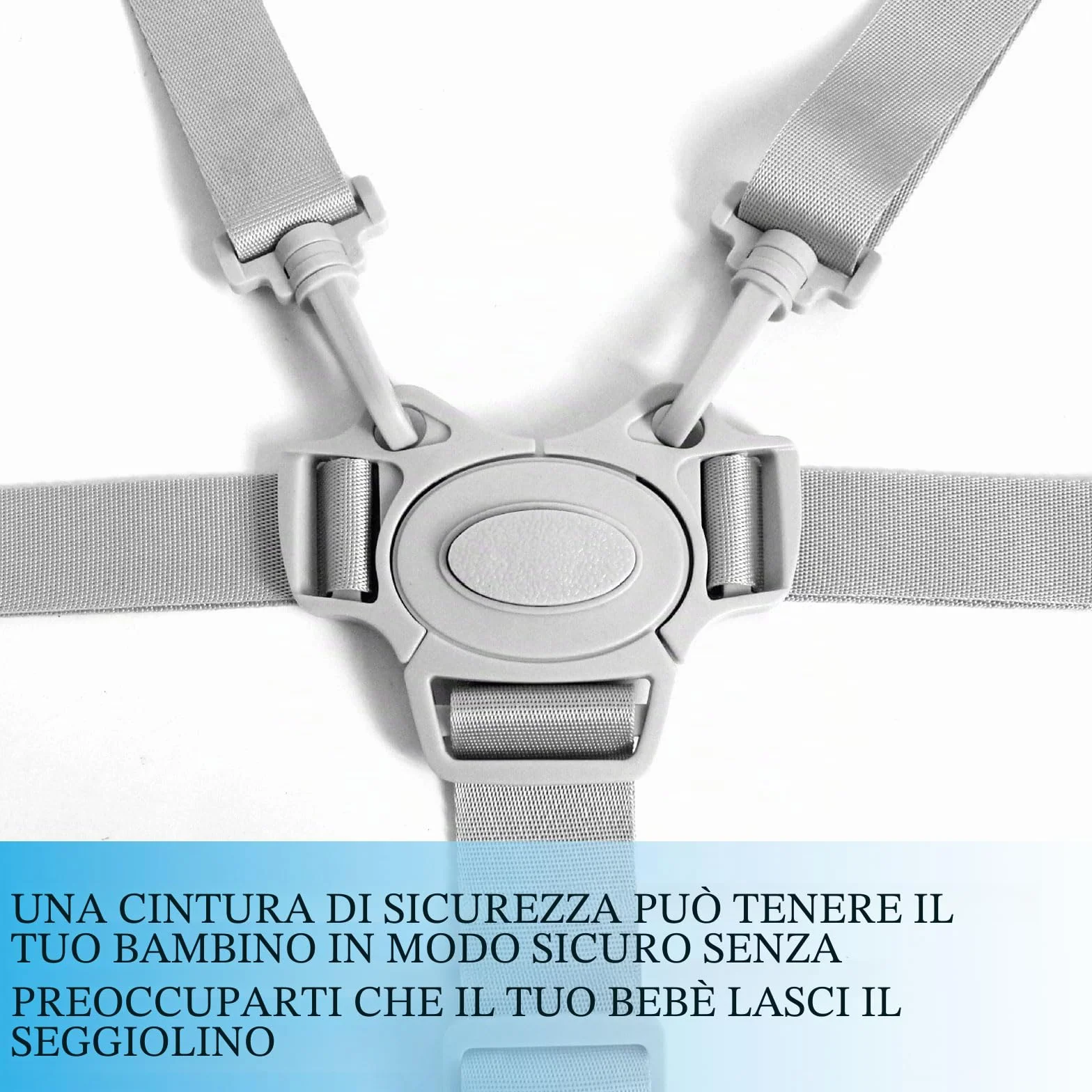 GWAWG Imbracatura per seggiolone universale cinghie di sicurezza per seggiolone, imbracatura di sicurezza a 5 punti per bambini convertibili per seggiolone, carrozzina e passeggino