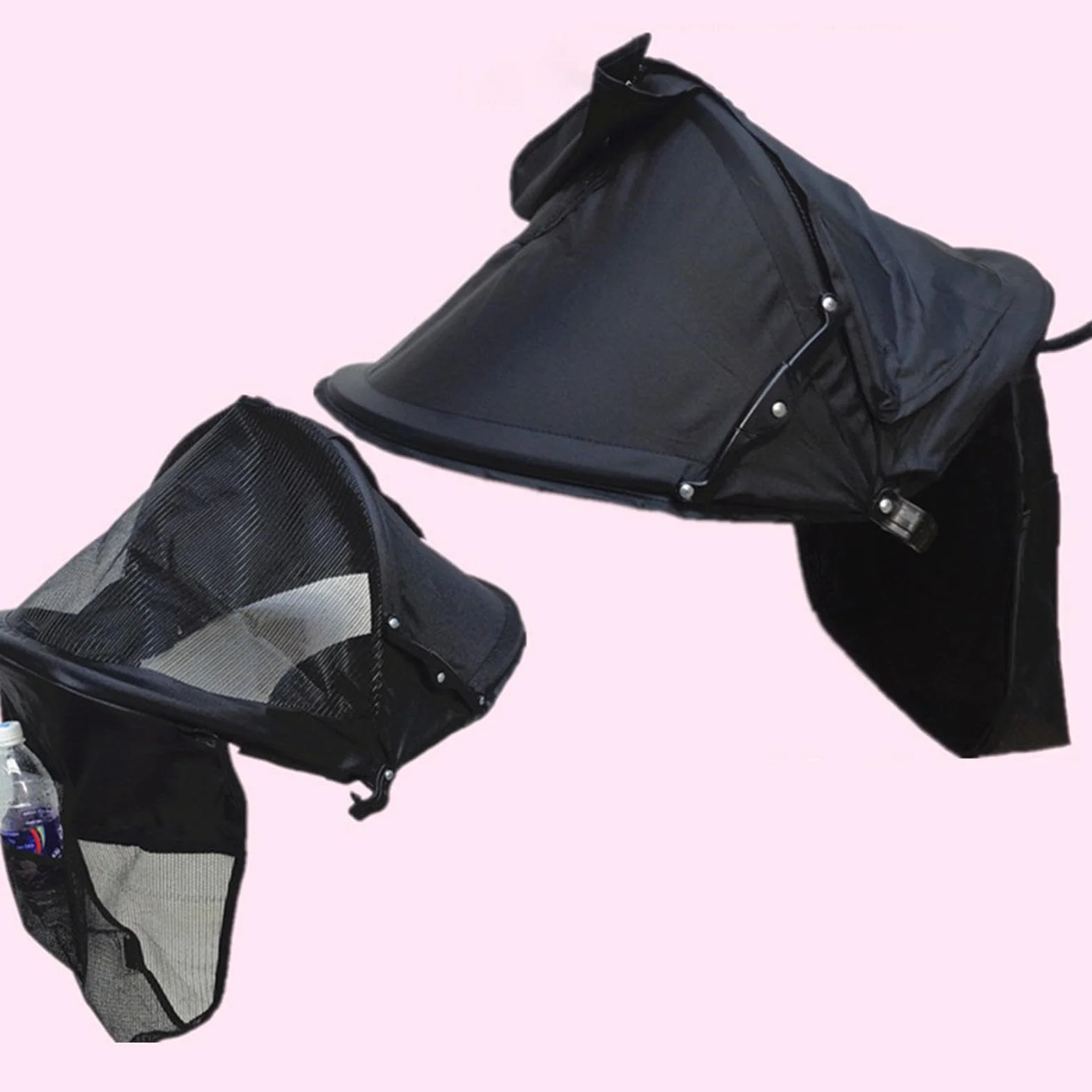 Cappottina per Passeggini: Fissaggio Facile per Avventure all'Aria Aperta, Parte Superiore Staccabile, Adatto a Tubi in Acciaio con Diametro Fino a 2,2 cm