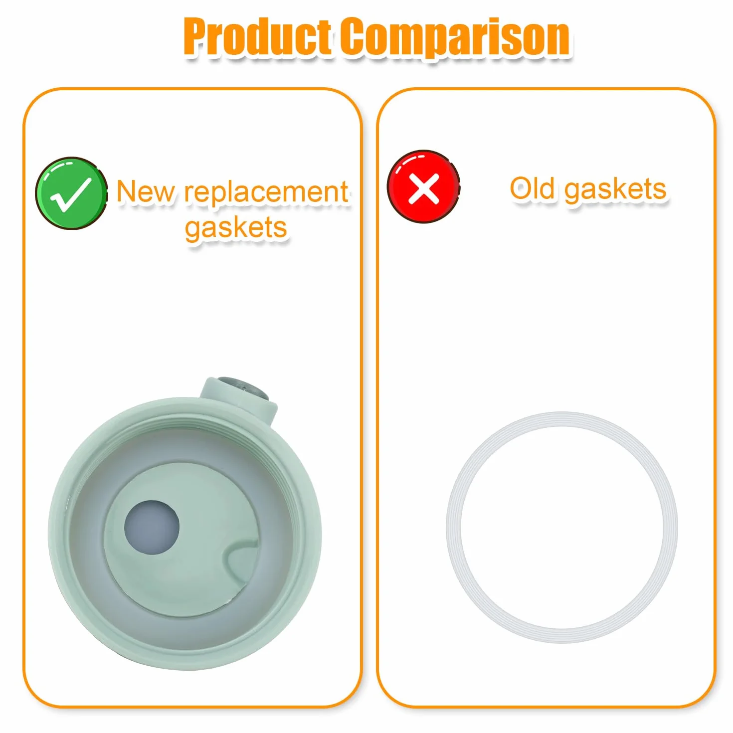 4pz Guarnizioni Ricambio per Momcozy Scaldabiberon, Guarnizioni Ricambio in Silicone Compatibili con Momcozy 17oz Portatili Scaldabiberon