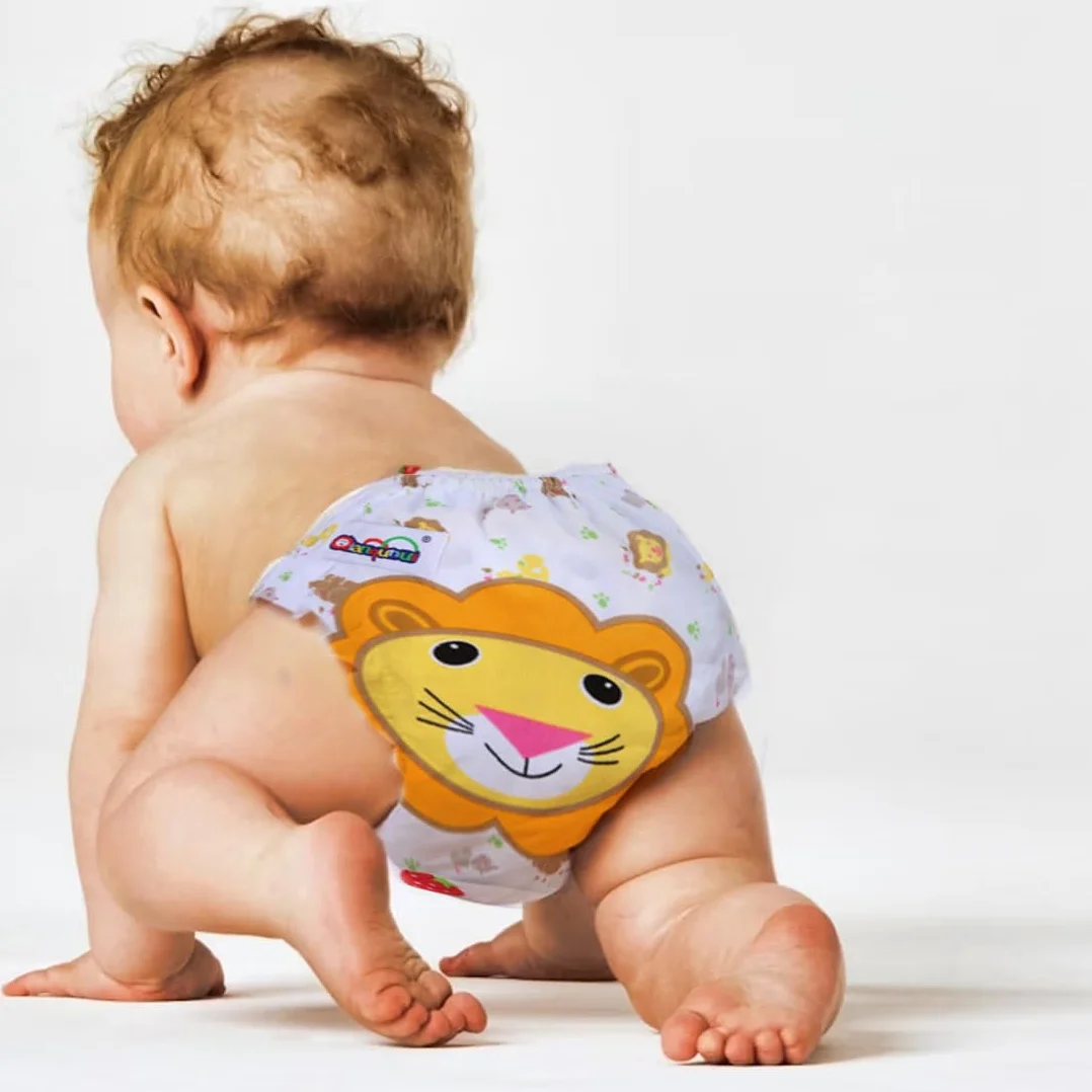 SGERUFZ 2 pezzo Pannolini Lavabili, Riutilizzabile Pannolini da Nuoto, Costume Pannolino Lavabili, Impermeabile Pannolino Piscina (0-3 Anni)