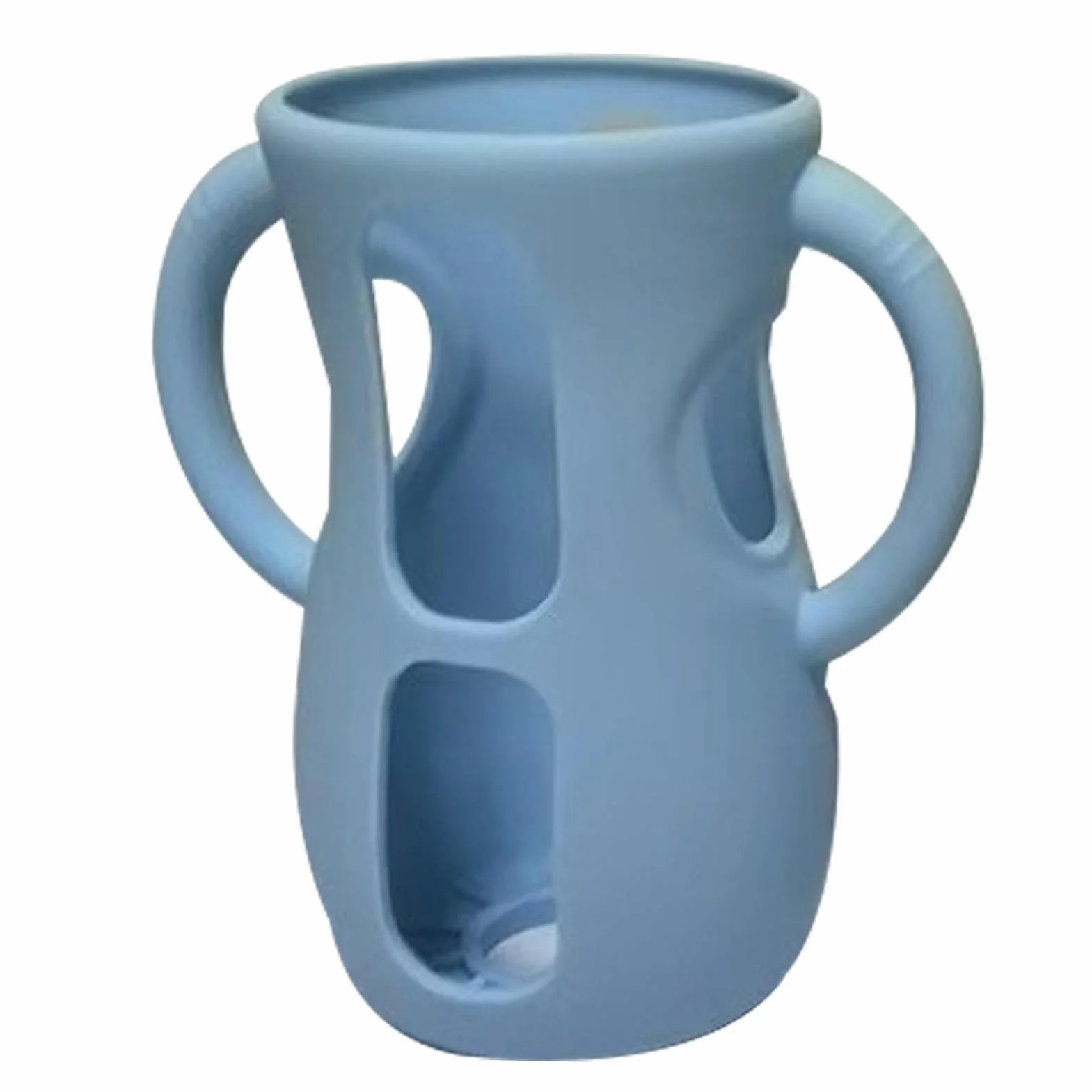 Custodia per biberon in vetro, custodia in silicone per biberon in vetro - Portabiberon da allattamento con manici - Portabottiglie Antigoccia e Antiurto, Lavabile in Lavastoviglie