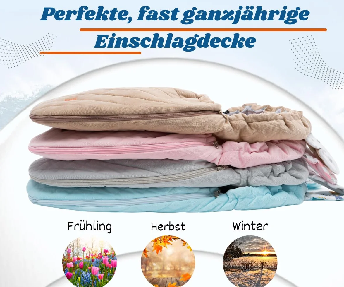 Mikos Coprigambe per ovetto, in tessuto di velluto con tessuto di cotone per seggiolino auto, coperta per passeggini, ad esempio Maxi Cosi (grigio)